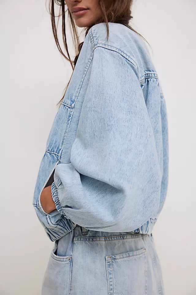 LAYLA DENIM JACKET / SUNBEAM