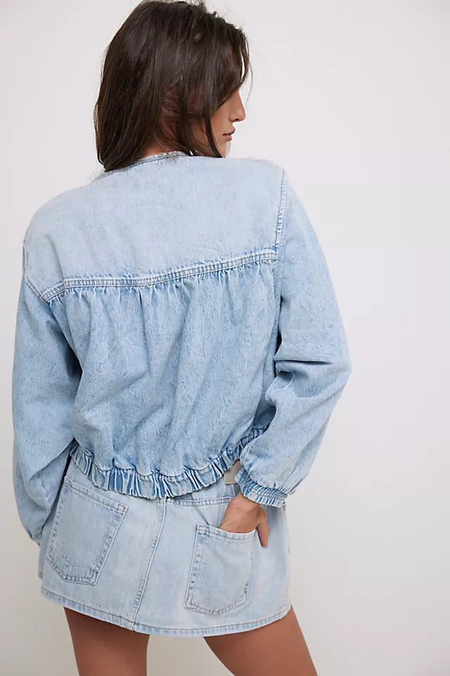 LAYLA DENIM JACKET / SUNBEAM