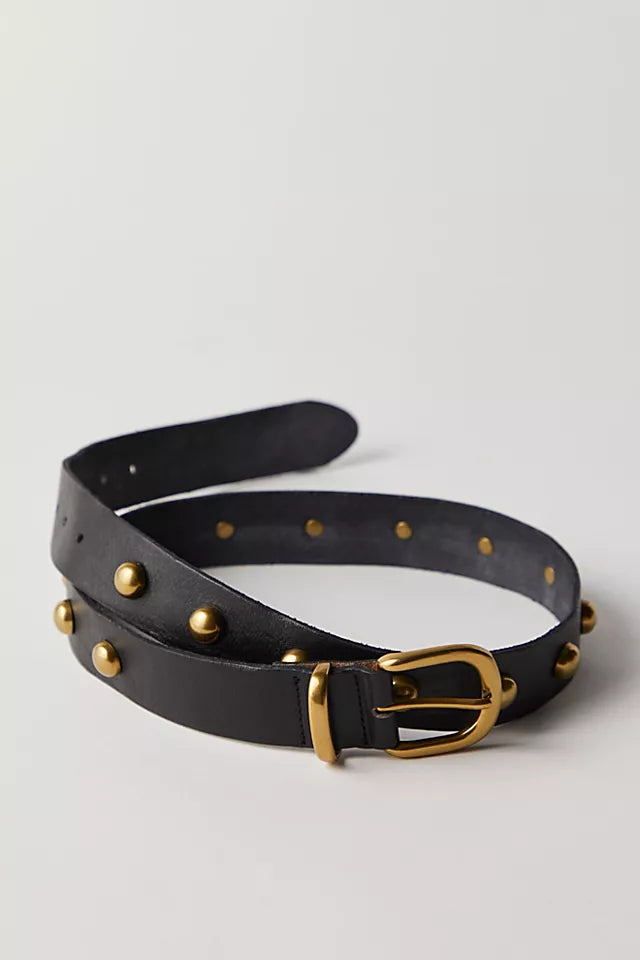 RHODES STUD BELT / BLACK