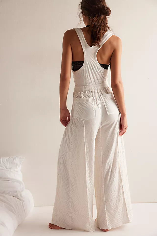 WAIT A MINUTE ROMPER / OATMEAL COMBO