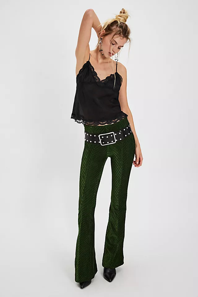 Penny Pull-On Velvet Pants
