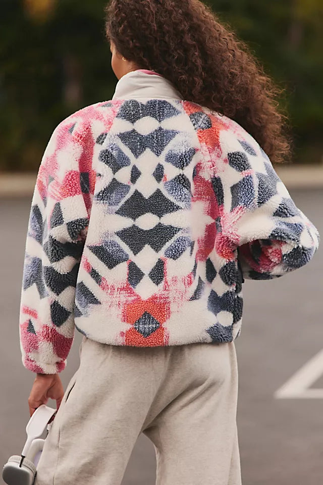 Hit The Slopes Printed Fleece Jacket