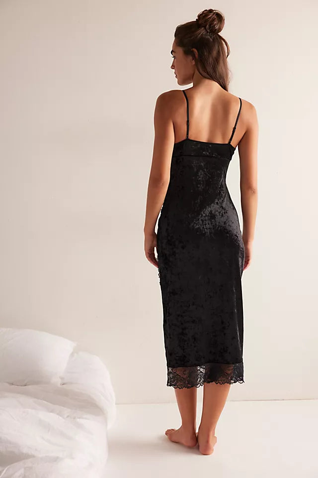 RAISE A TOAST MIDI SLIP / BLACK