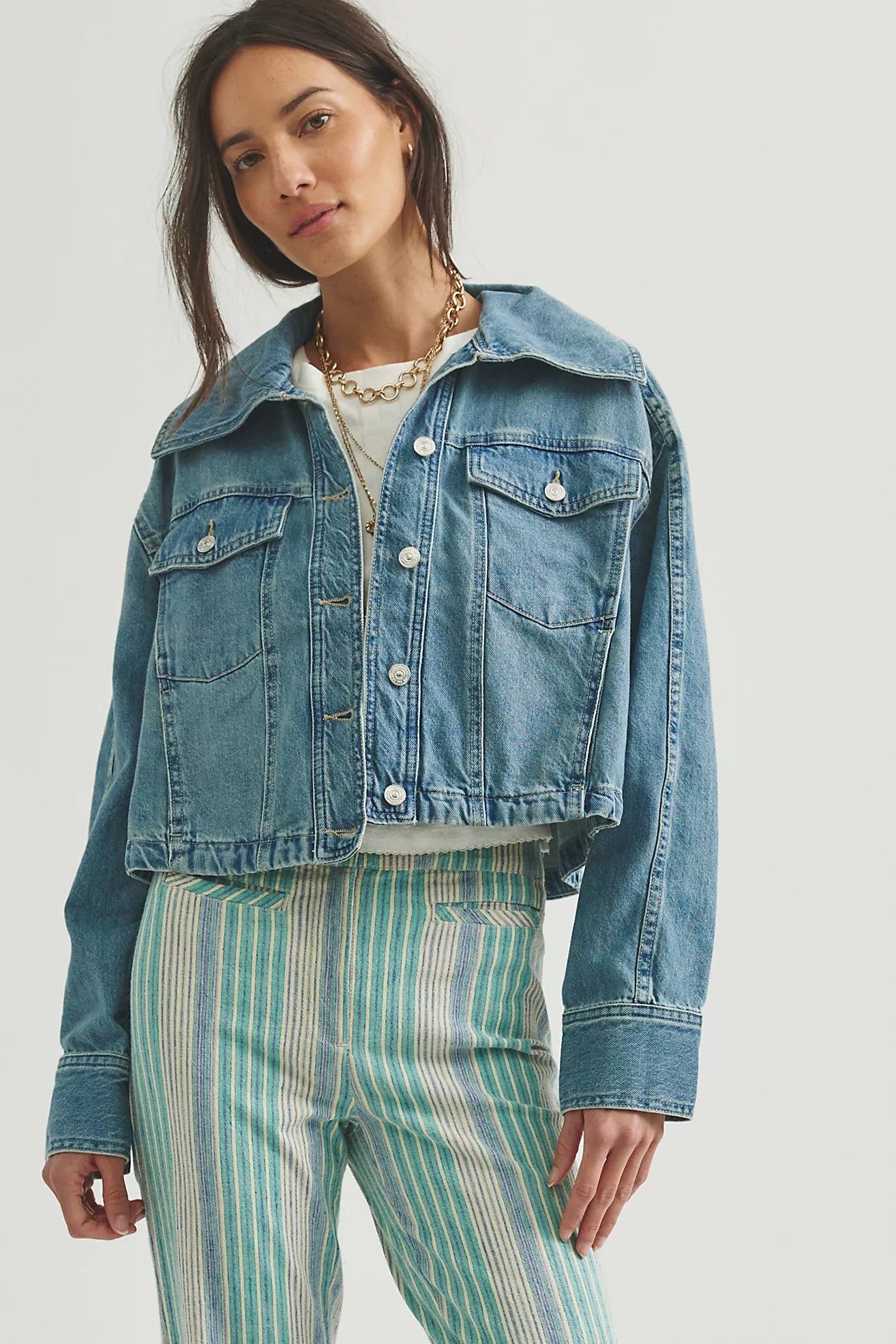 SIDE TO SIDE JACKET in RIVER WASH