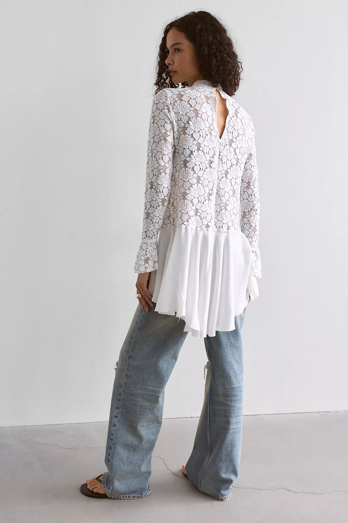 FIRST CRUSH LACE TUNIC / IVORY