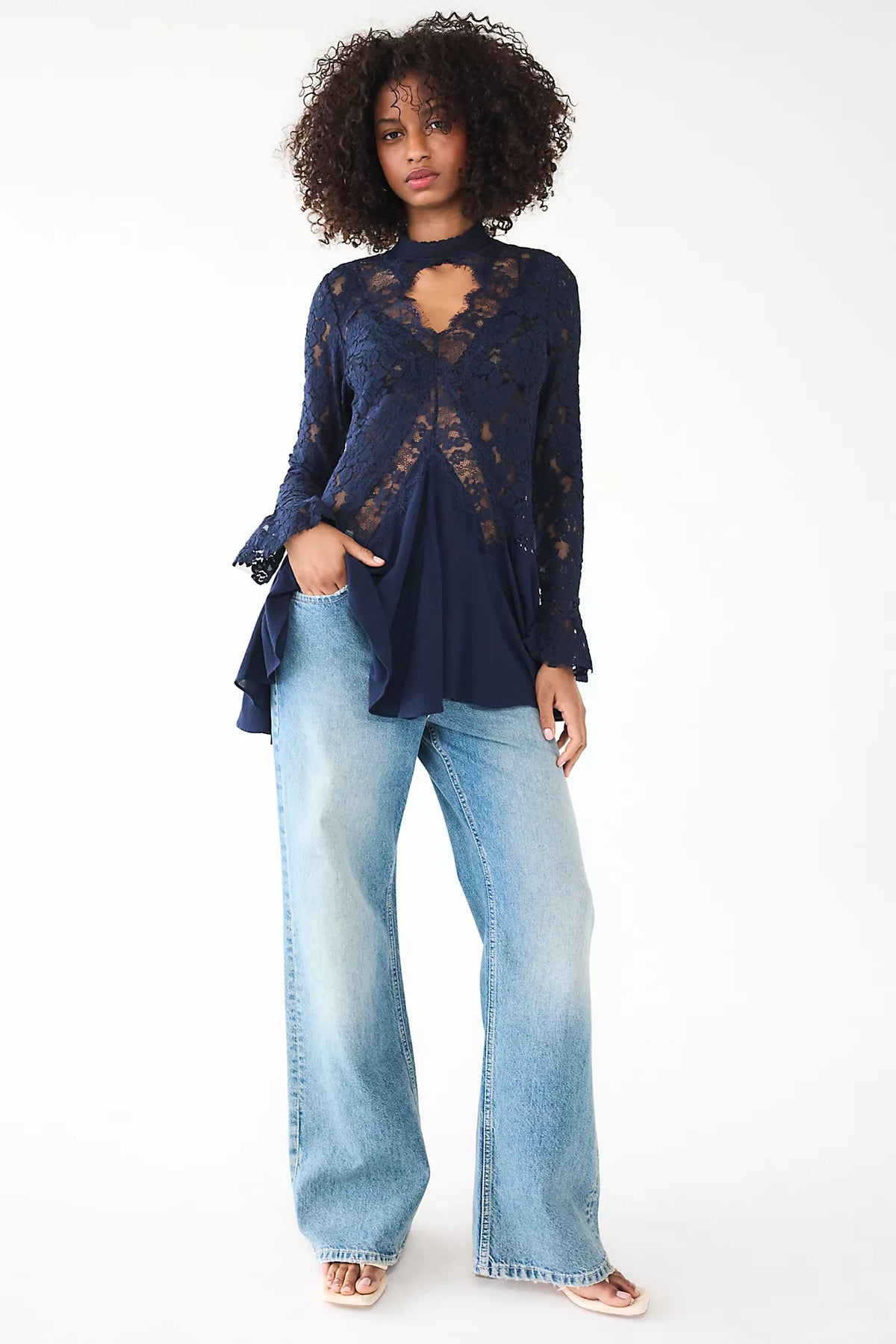 FIRST CRUSH LACE TUNIC / IVORY