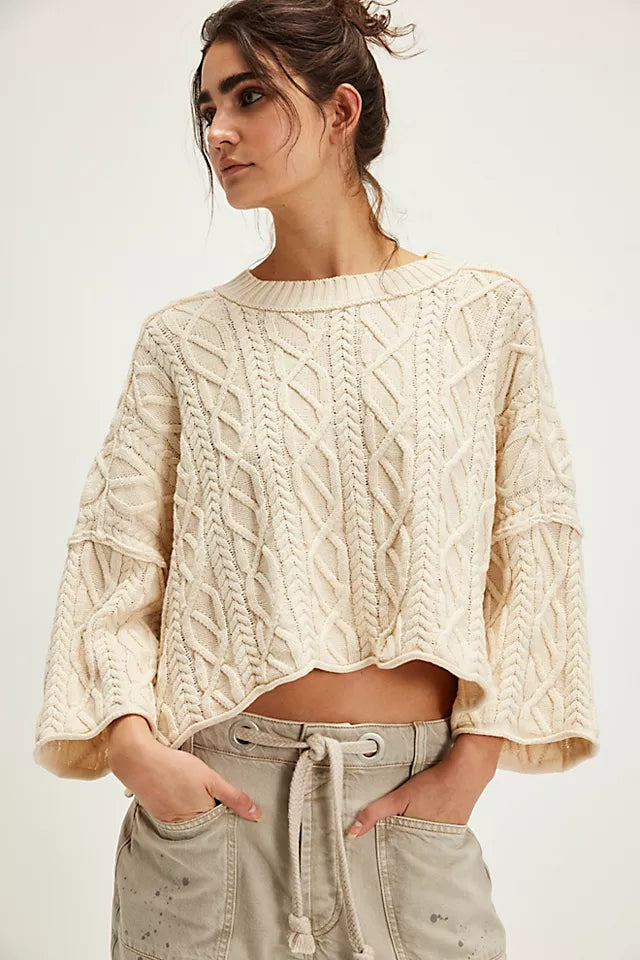 WASHED ASHORE SWEATER / WHITE