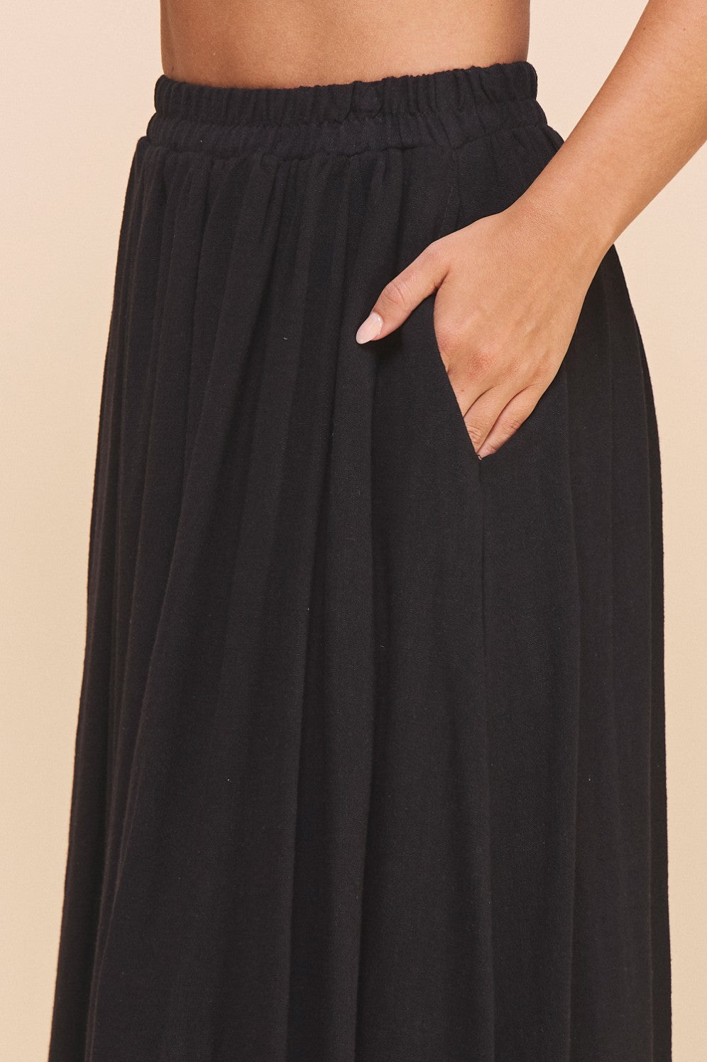 Love Linen Blend Maxi Skirt