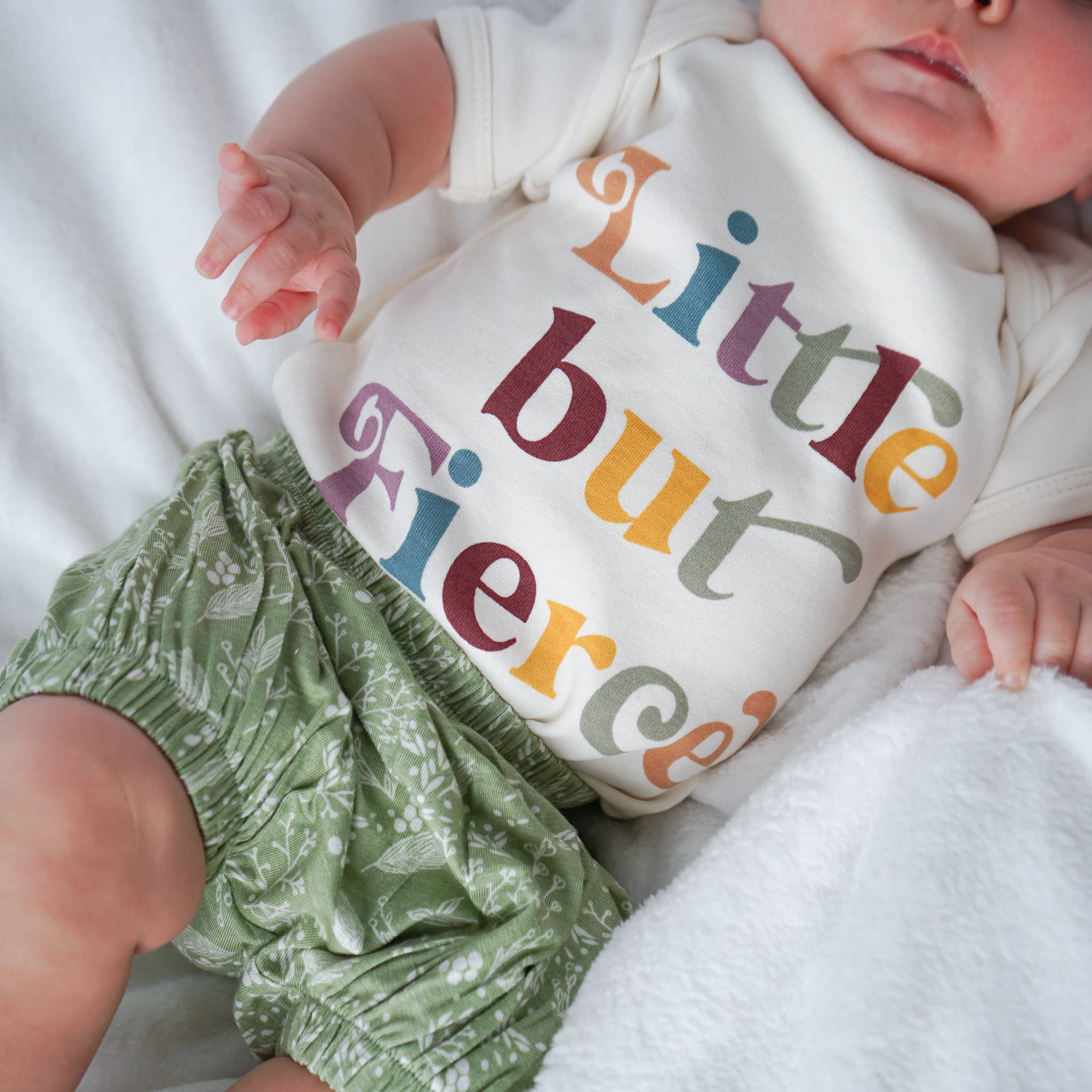 Emerson and Friends - Little but Fierce Cotton Baby Onesie