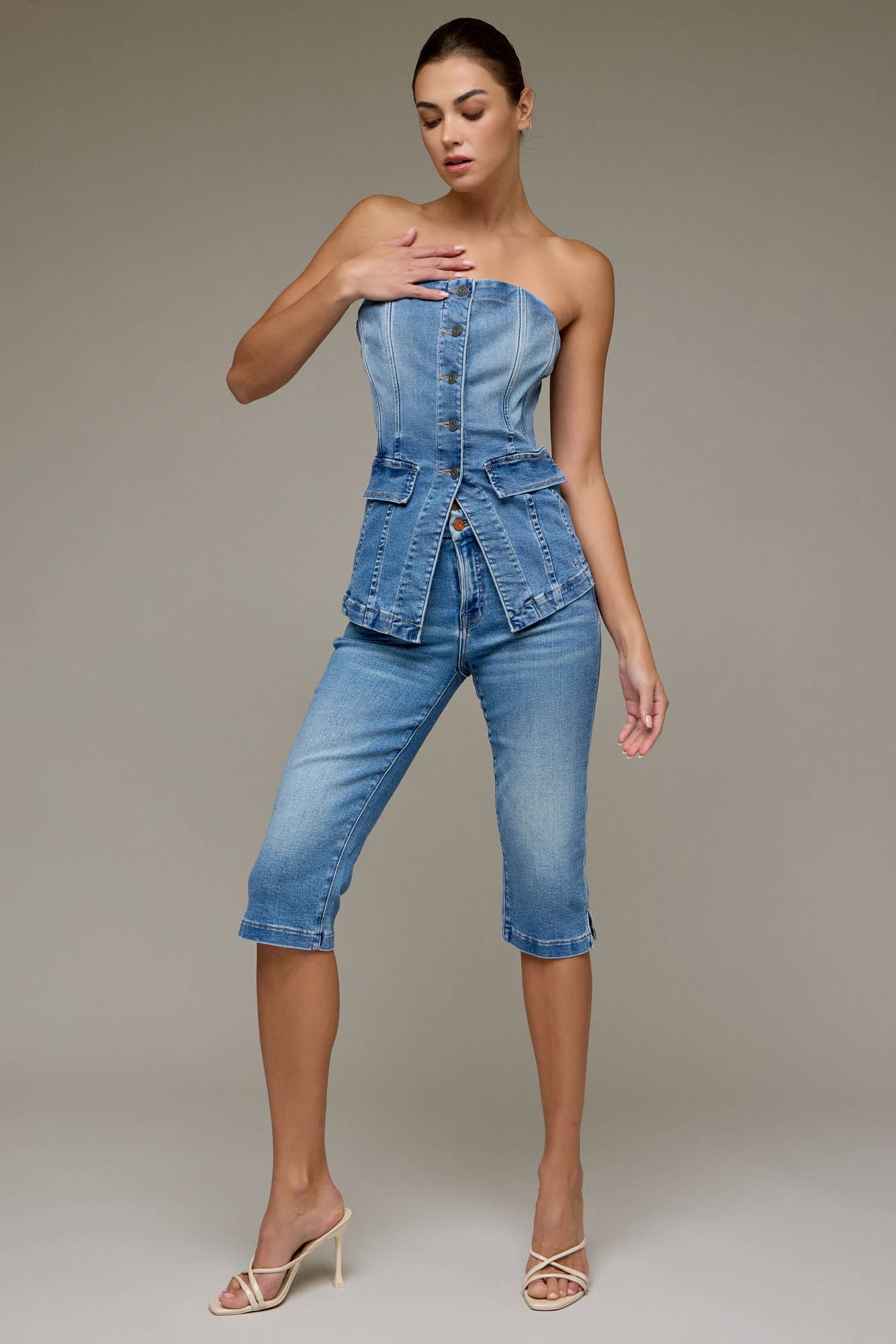 Hidden Jeans - TUXEDO BUSTIER