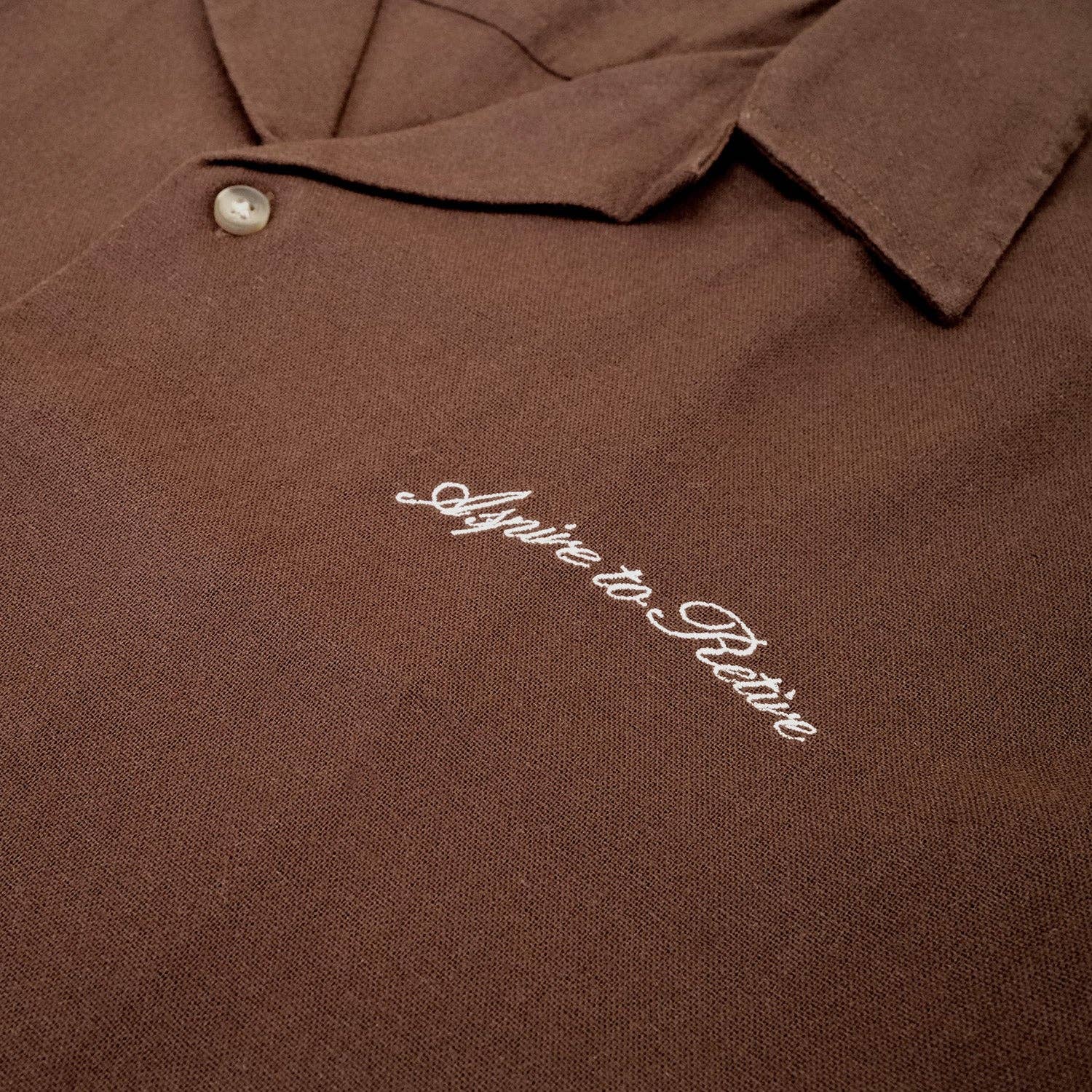 Motel Margarita - Mallorca Linen Button Up - Espresso