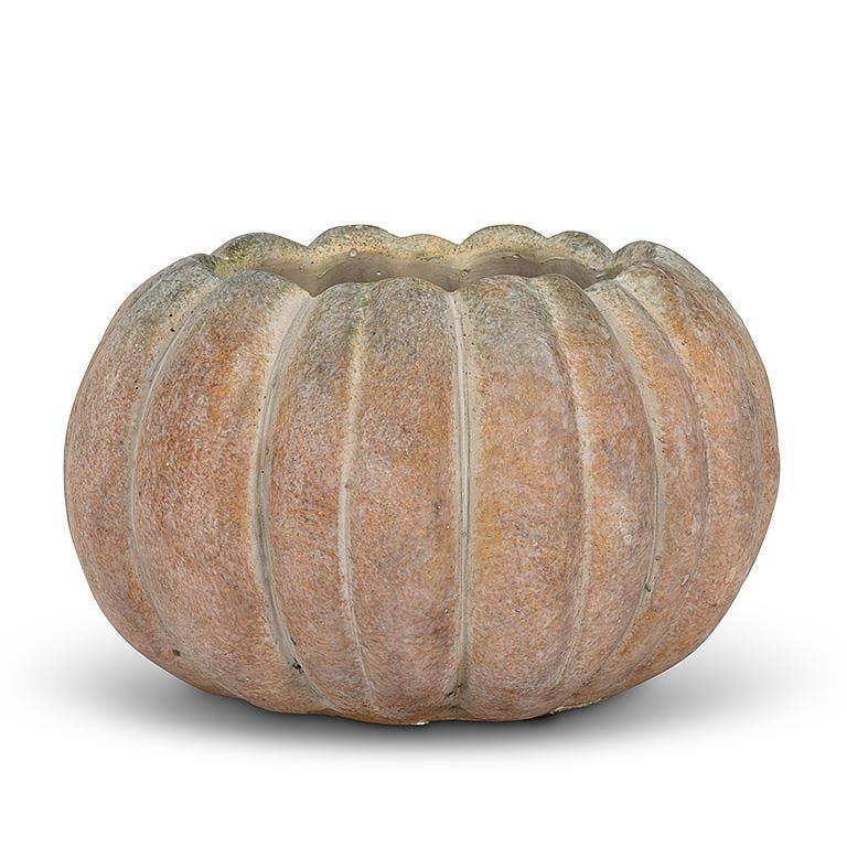 Abbott - Cement Pumpkin Planter
