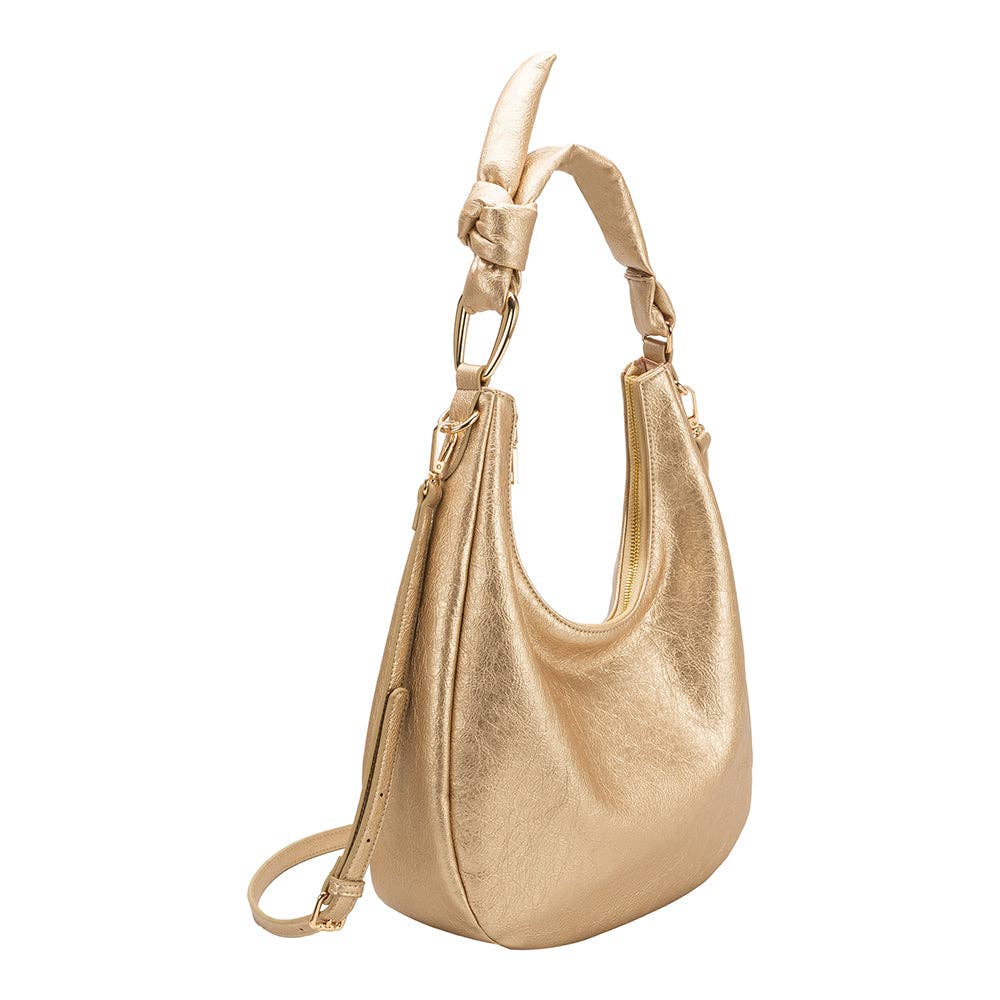 Melie Bianco - Lilie Gold Recycled Vegan Shoulder Bag