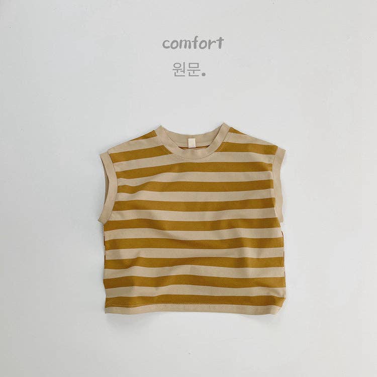 shoplittleswan - Kids Striped Sleeveless Cotton Tank Top Casual Summer Shirt