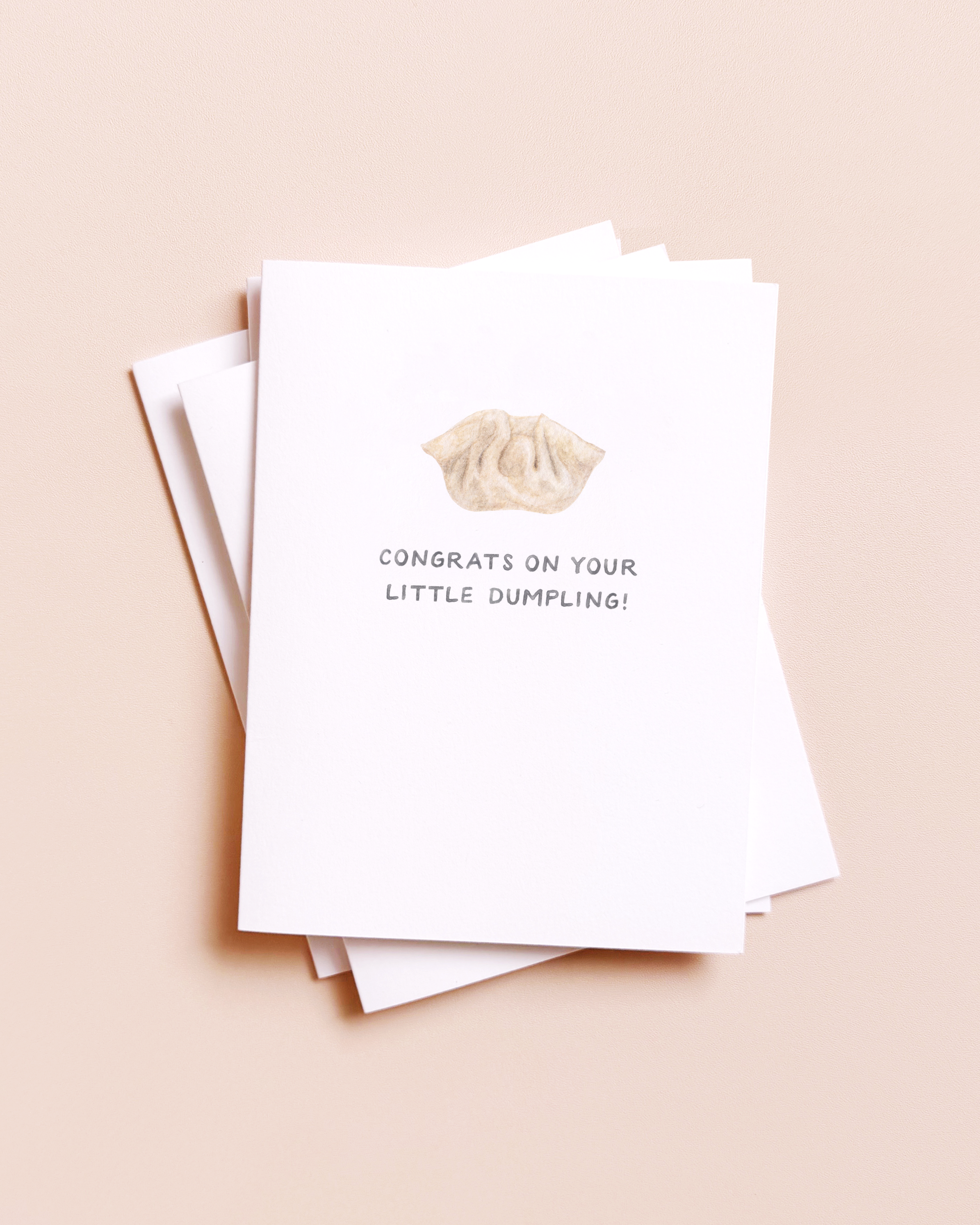 Amy Zhang - Little Dumpling — Asian Food Pun New Baby Card