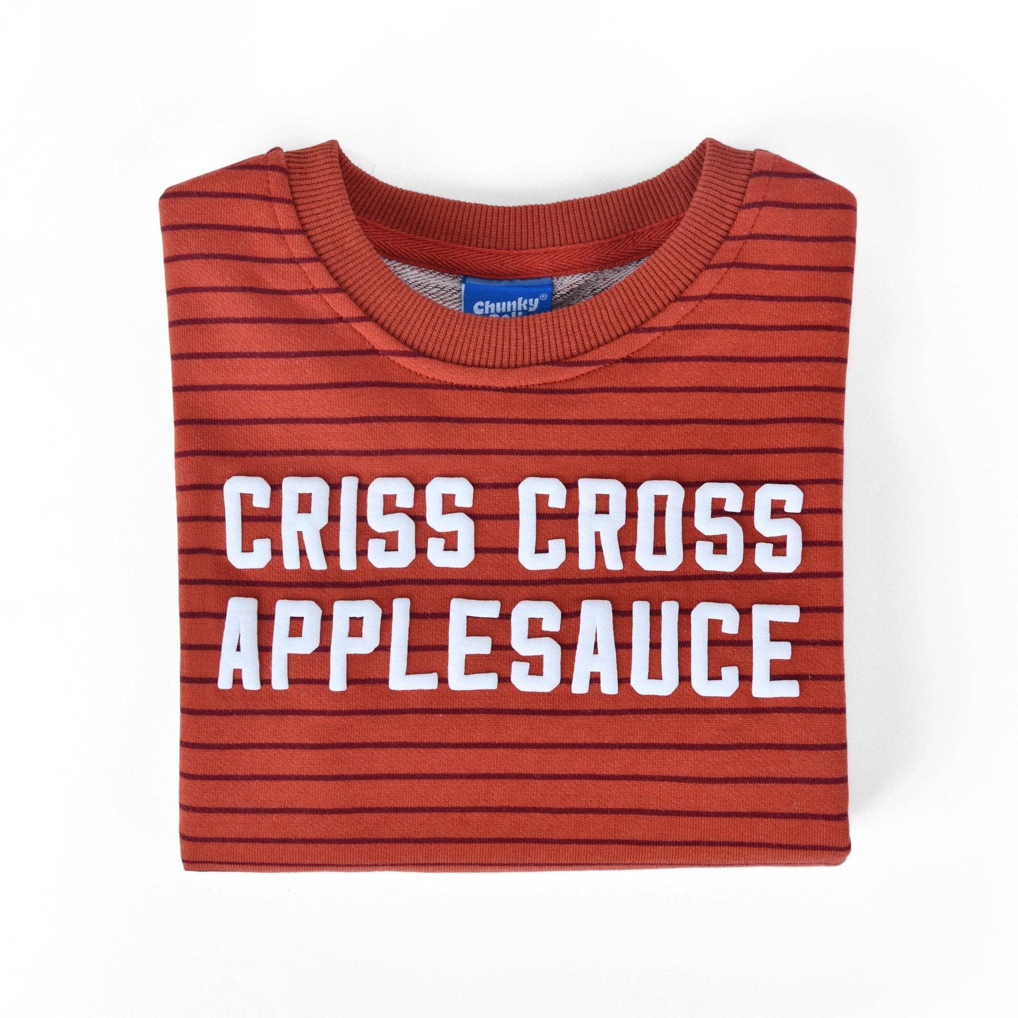 Chunky Deli - Criss Cross Applesauce Kids Crewneck Sweater