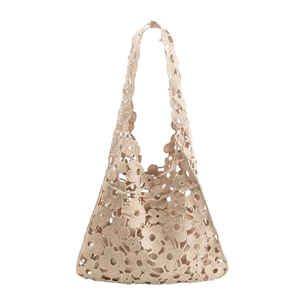 Melie Bianco - Aster Taupe Shoulder Bag