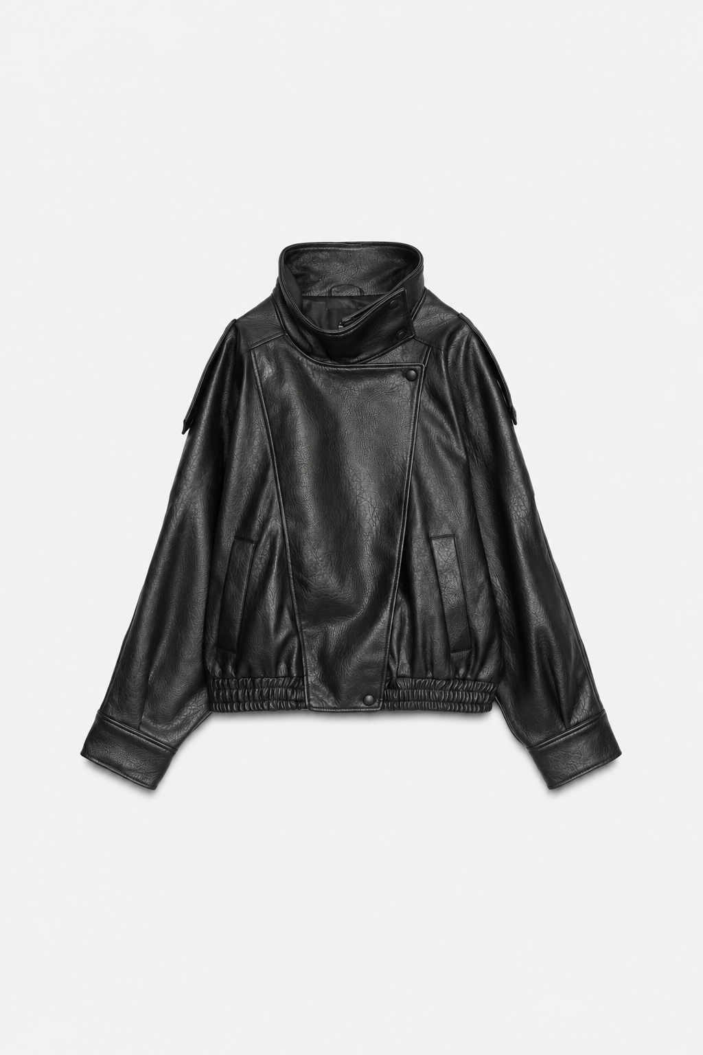 J LINE | LUZINA - OVERSIZED LEATHER BIKER JACKET