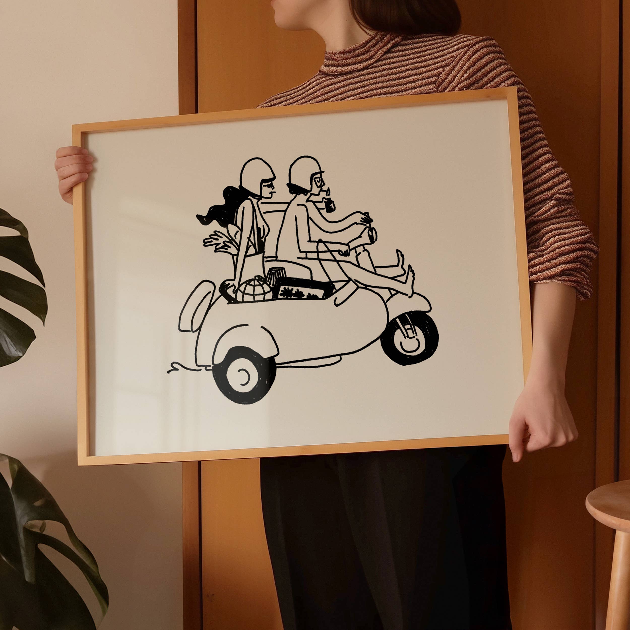 Tumbleweed Design Studio - Farmer's Market Run, Minimal Summer Art Print