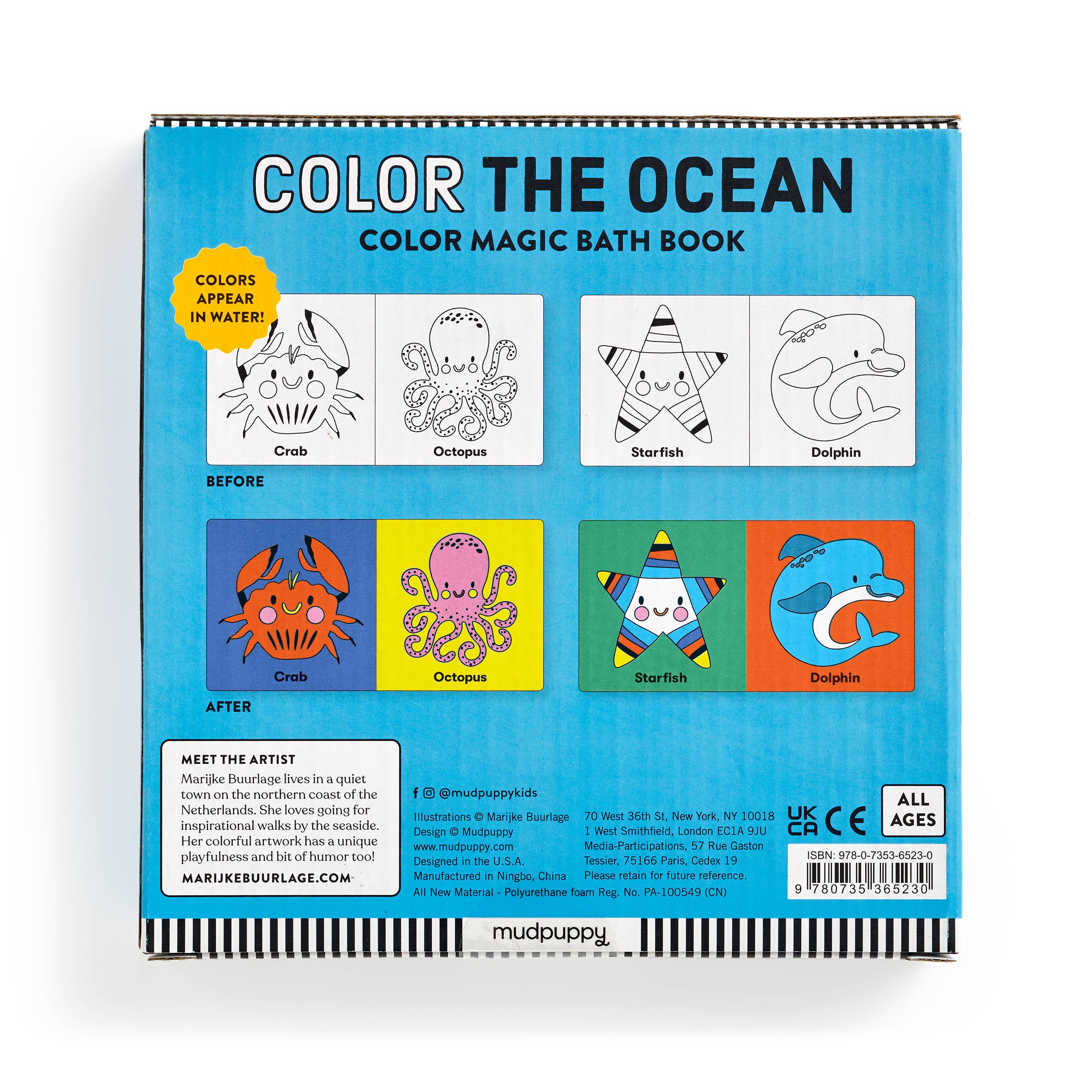 Chronicle Books - Color the Ocean Color Magic Bath Book