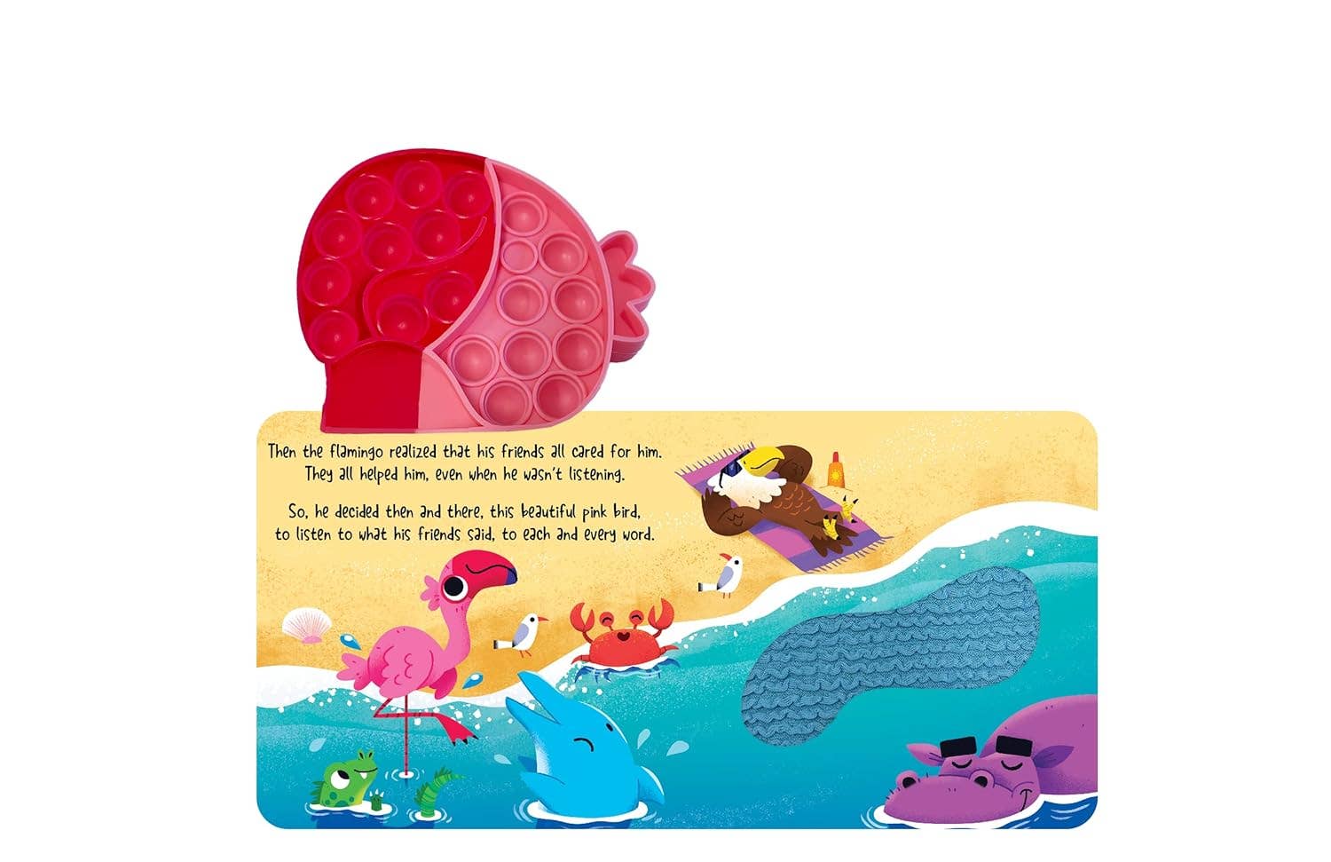 Little Hippo Books - Little Flamingo - Your Sensory Fidget Friend