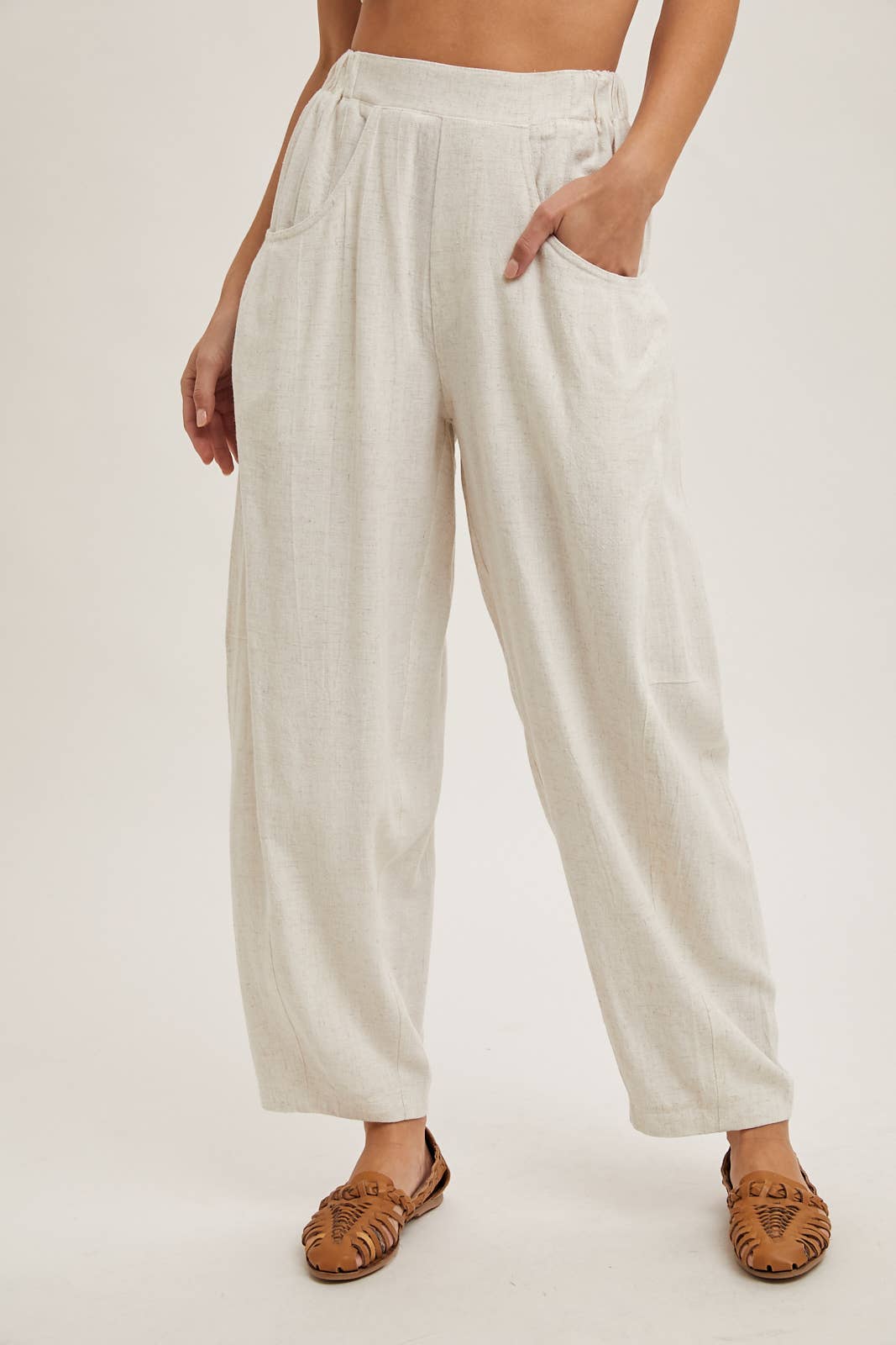 Bluivy - RELAXED BARREL PANTS WITH POCKETS