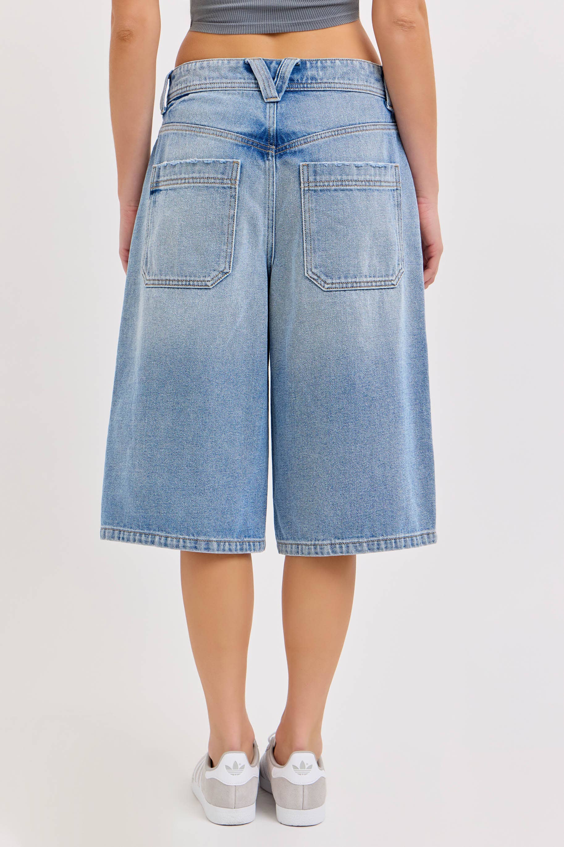 Cello Jeans - Mid Waisted Baggy Culotte with Longer Inseam