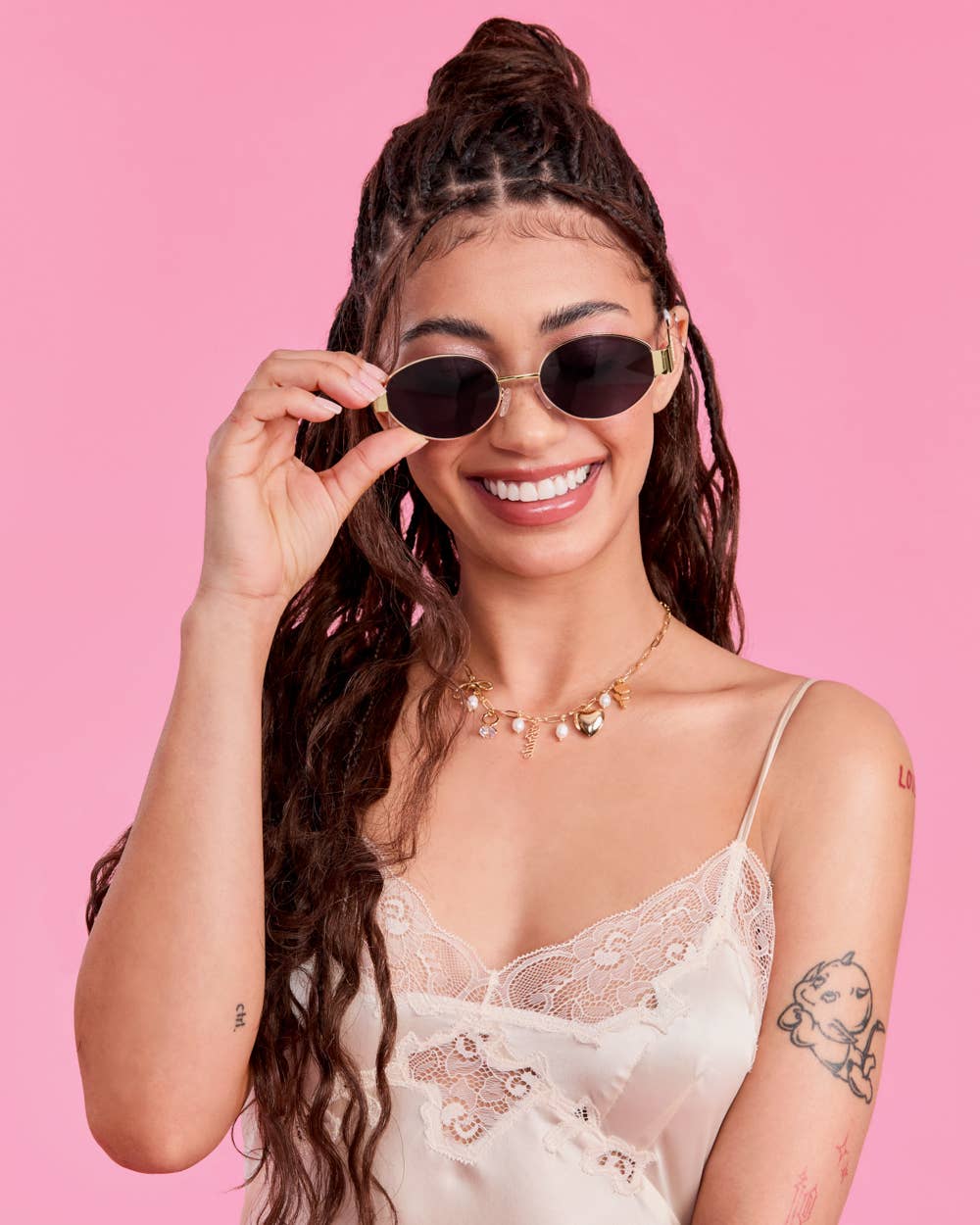 xo, Fetti - Gold Metal Bride Sunglasses | gold bride pearl bachelorette