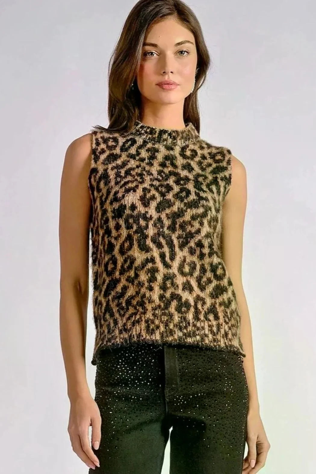 Bella Leopard Print Sweater