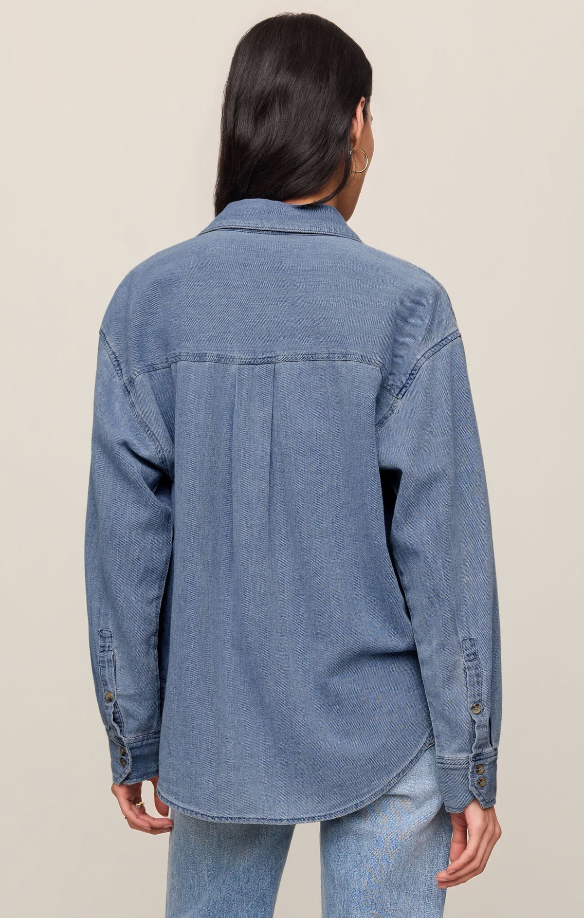 The Perfect Twill Button Up Classic Indigo