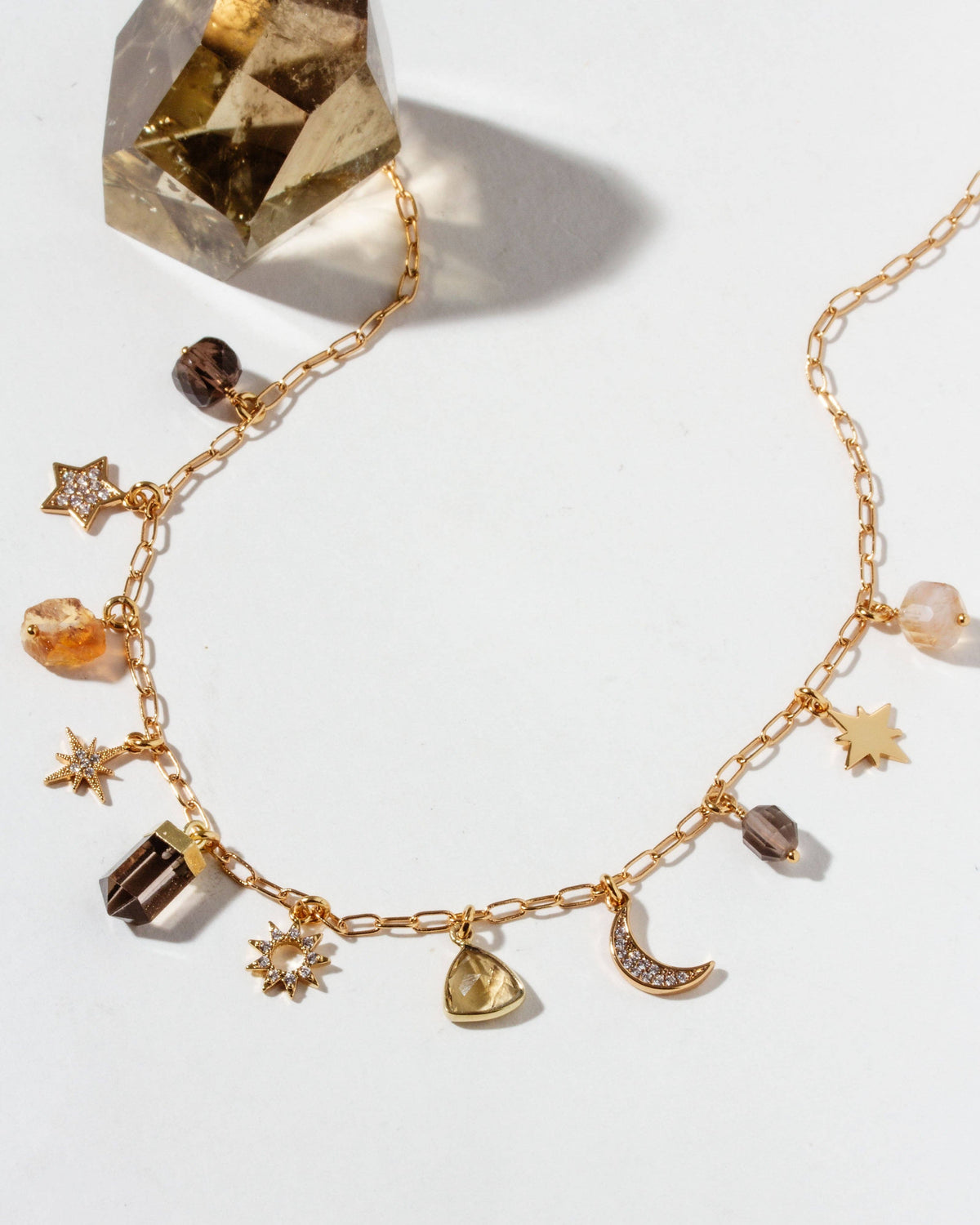 Luna Norte - Golden Stardust Charm Necklace