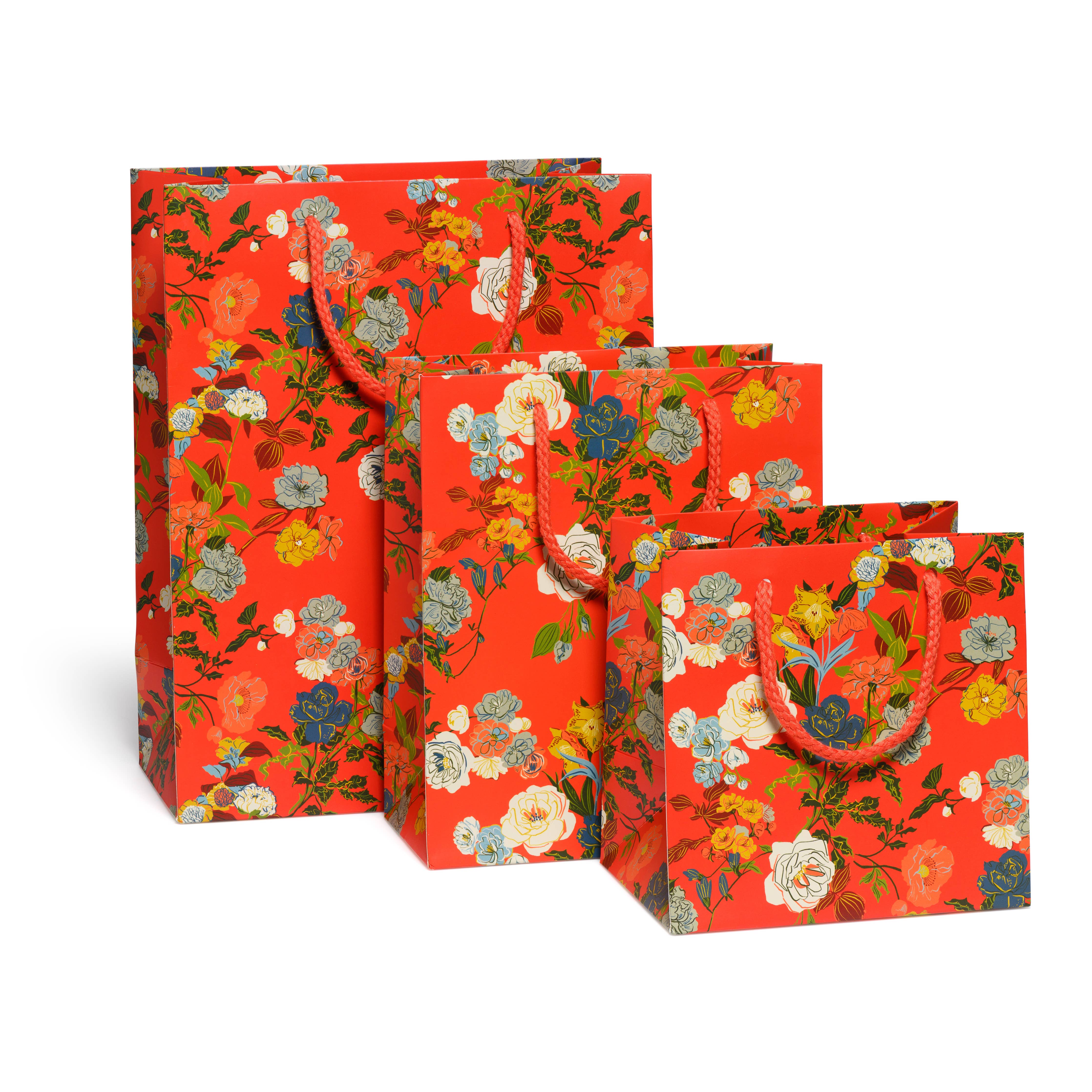 Red Cap Cards - Rose Garden gift bags