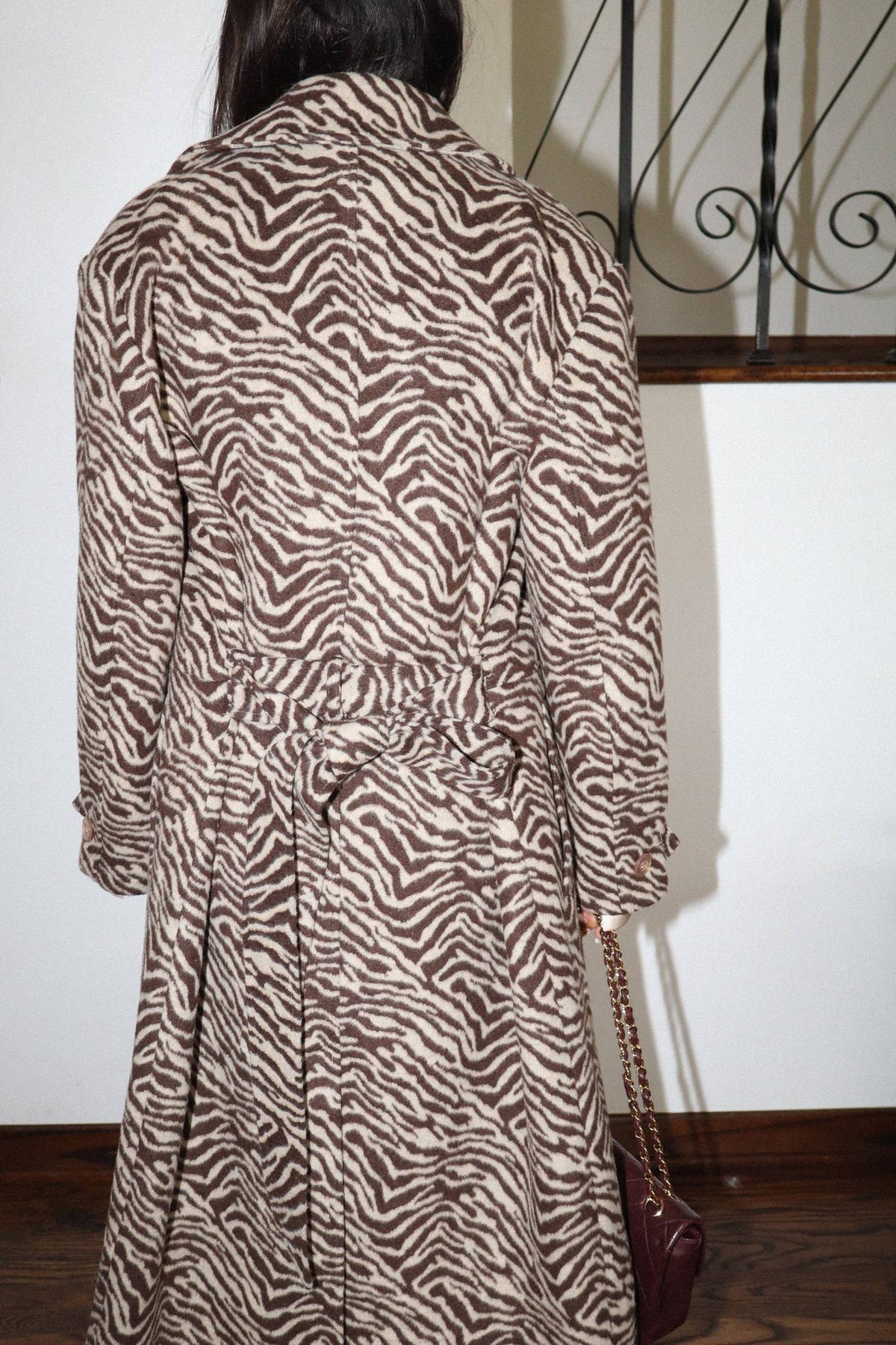 Bailey Rose - Zebra Trench Coat