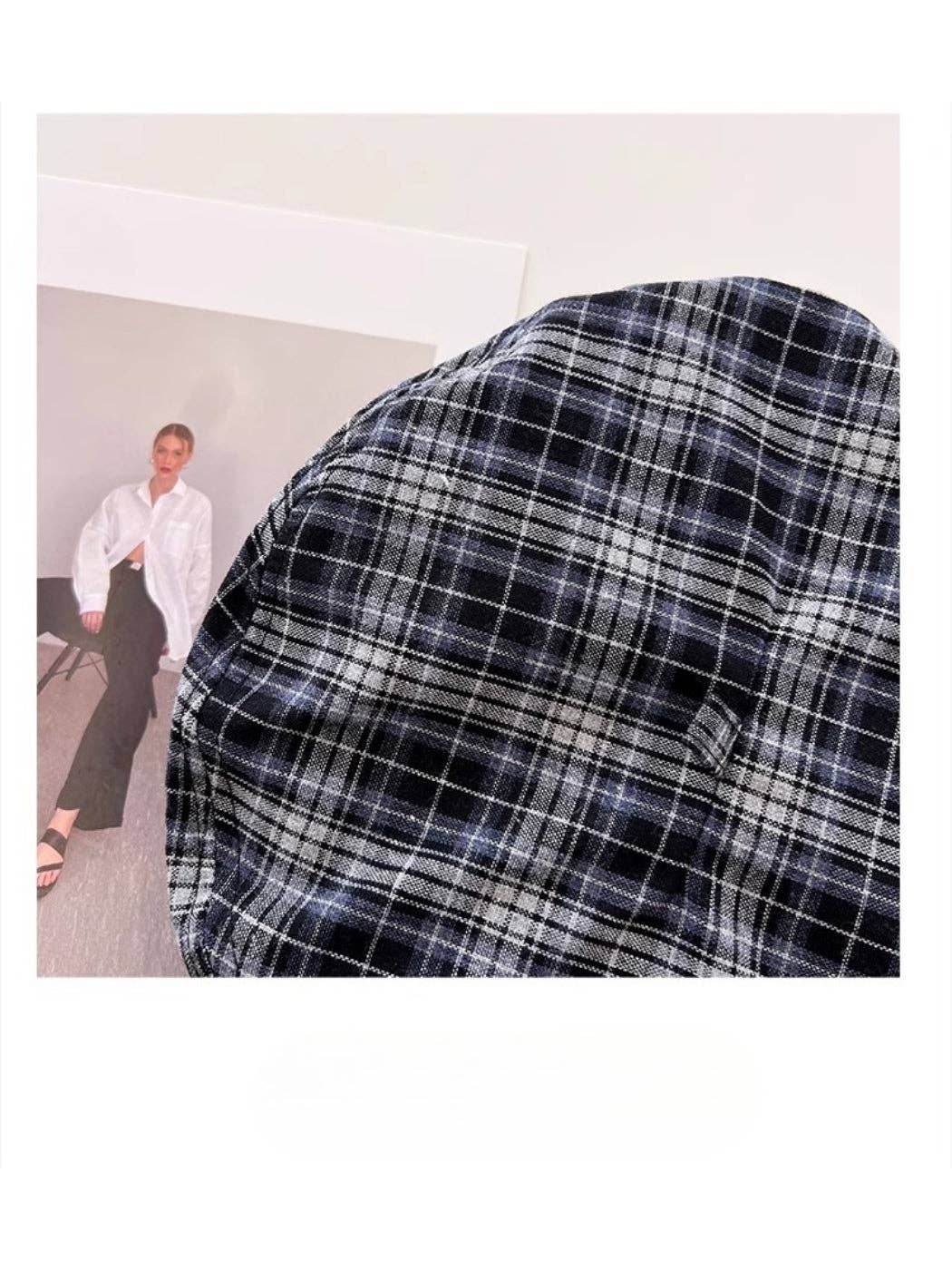 Funkyrel® Atzbranding Limited - Haila - Plaid Patch Casual Beret Hat