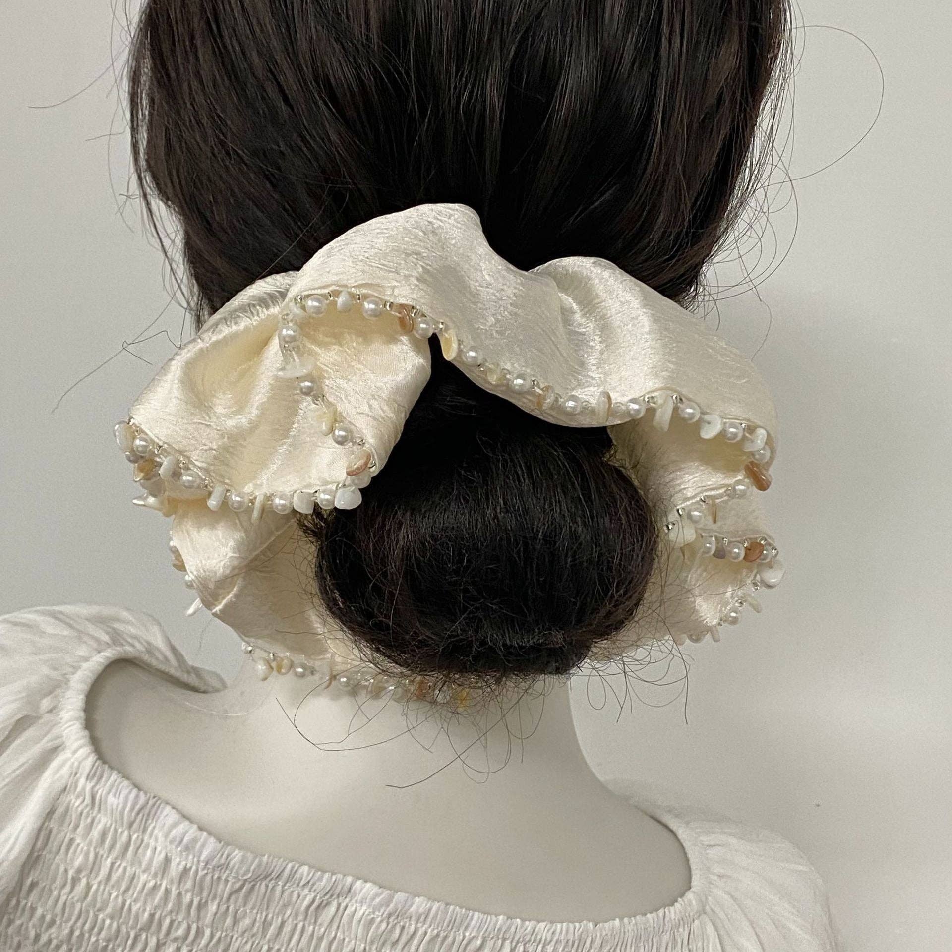 Dipped Shop - Pearl Shell Pendants Handmade Hair Tie