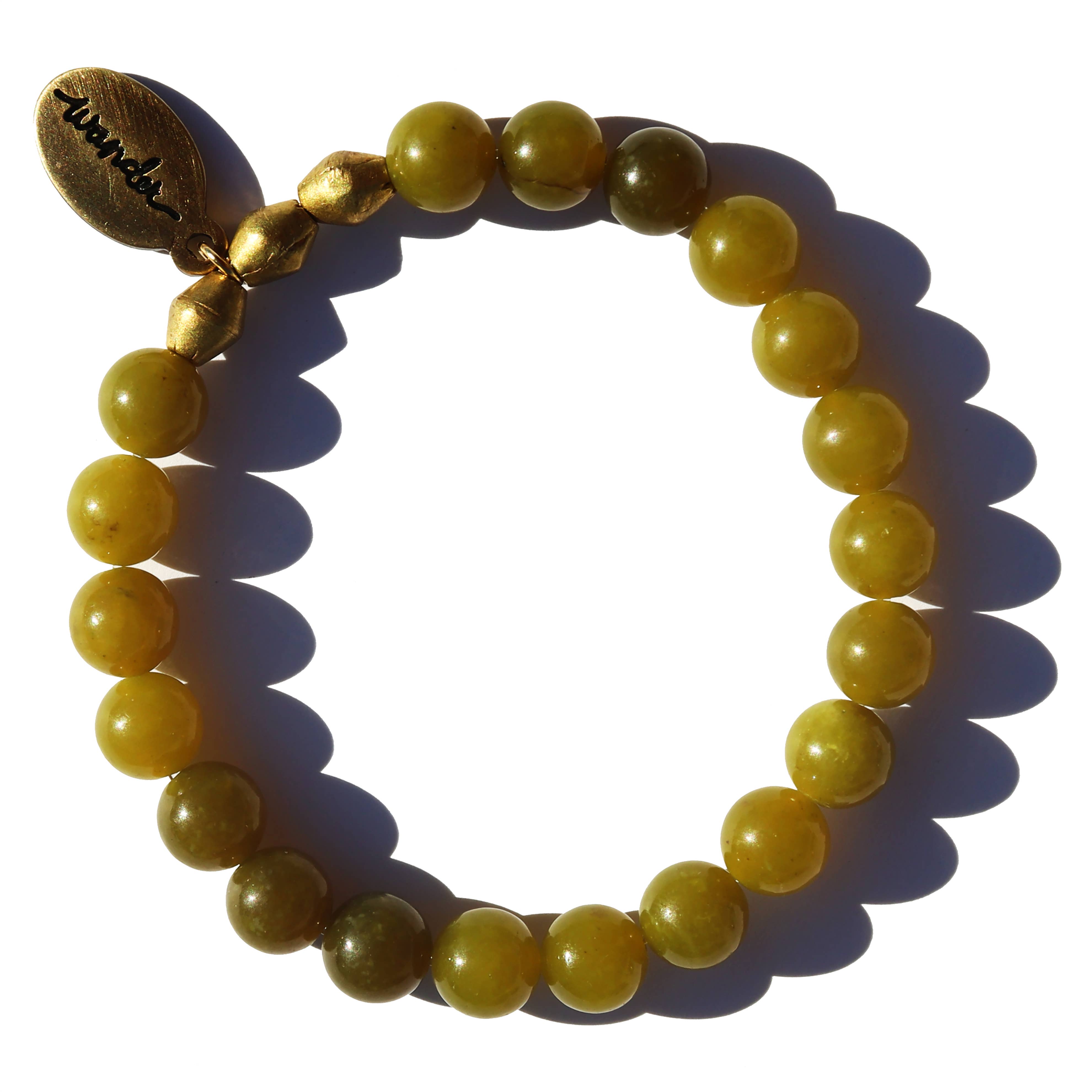 Often Wander - Beaded Bracelet – Olive Jade