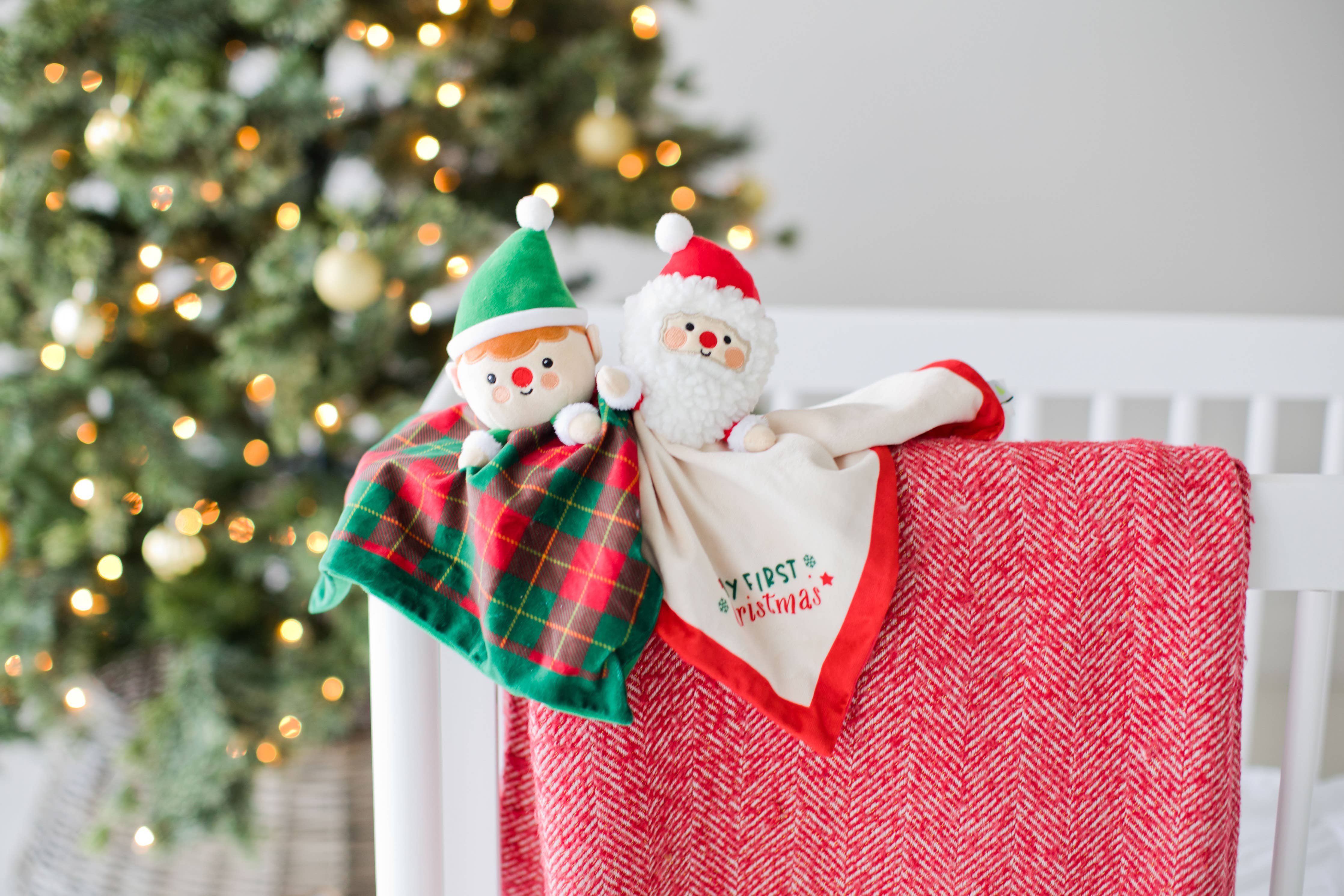 Pearhead - Baby's First Christmas Santa Snuggle Holiday Blanket