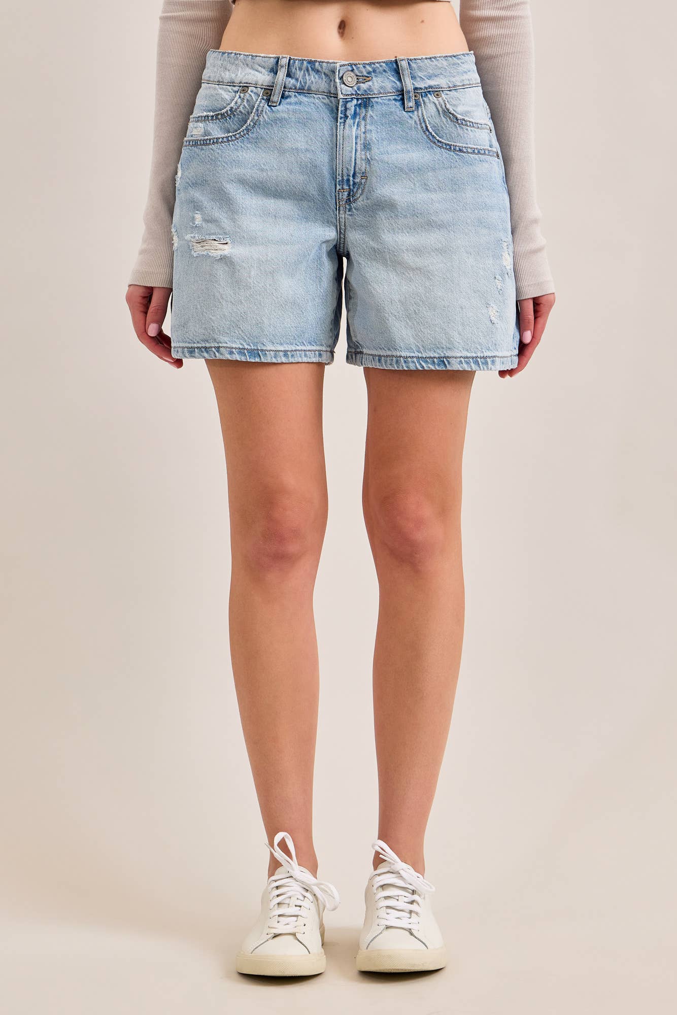 Hidden Jeans - 5” INSEAM MID-RISE SAMMIE BARREL SHORTS