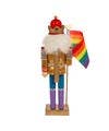 Kurt S. Adler, Inc. - 12"WOODEN GAY PRIDE NUTCRACKER