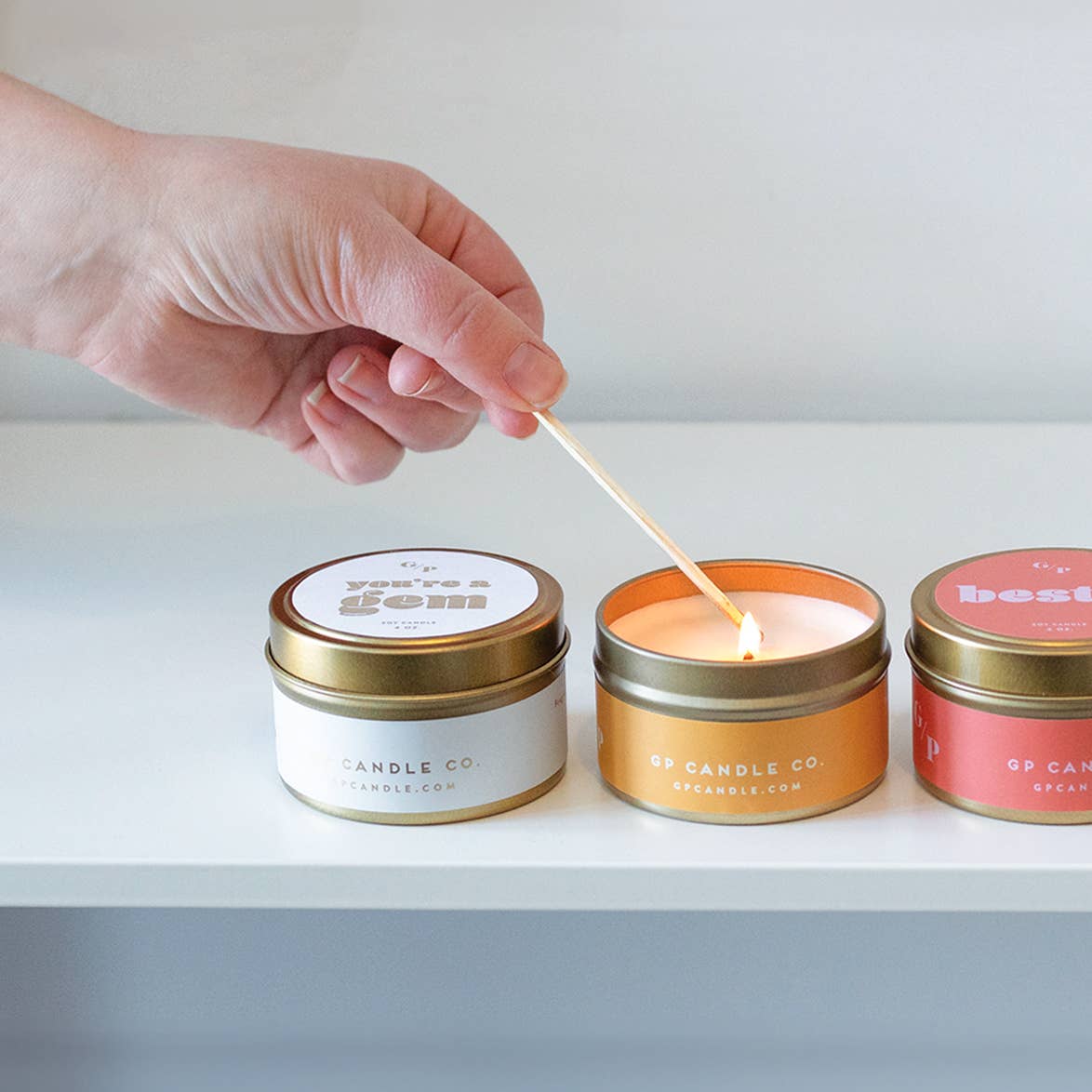 GP Candle Co. - You're a Gem Just Because 4 oz. Candle Tin