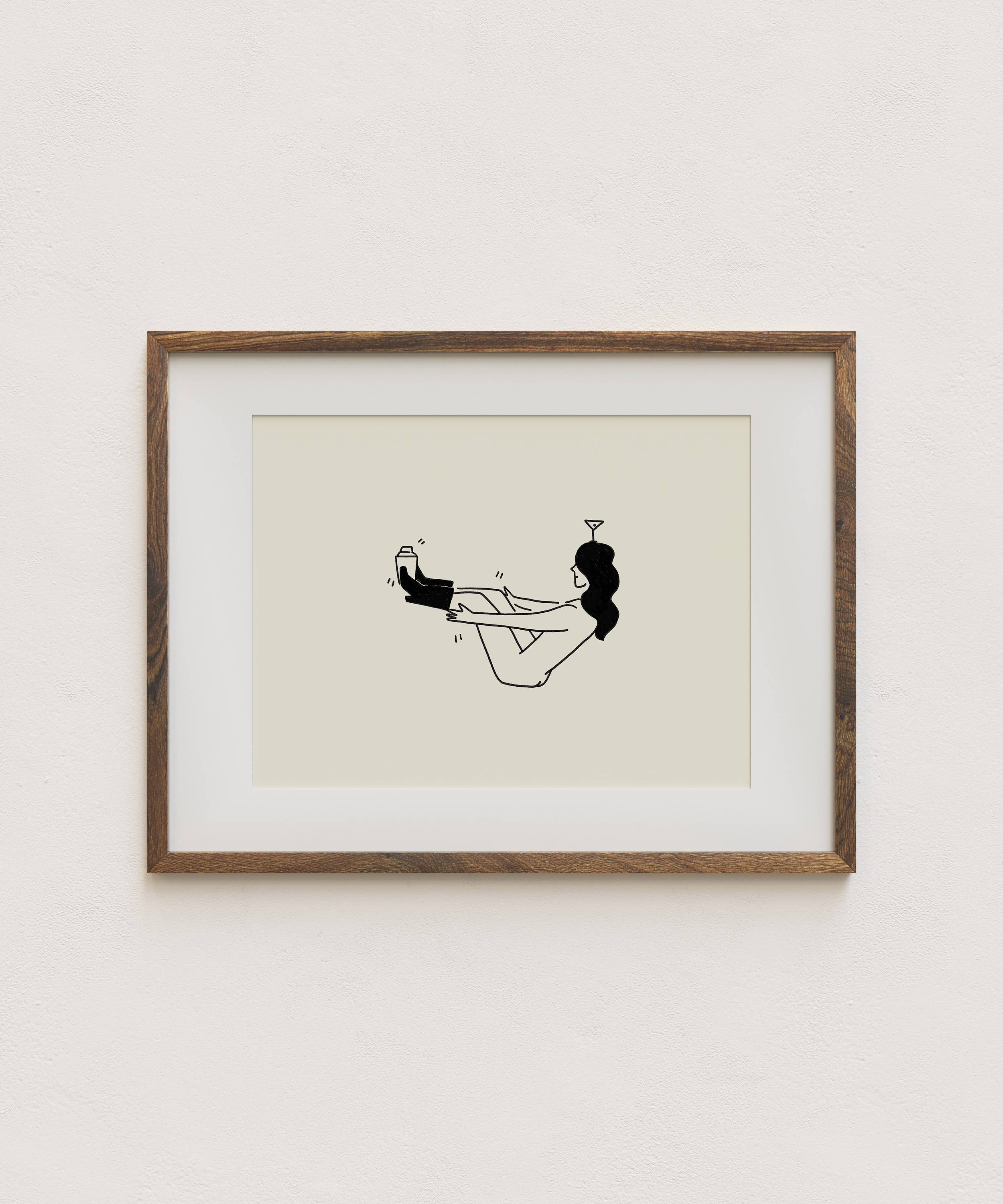 Tumbleweed Design Studio - "Party Trick" Minimal Martini Cocktail Art Print