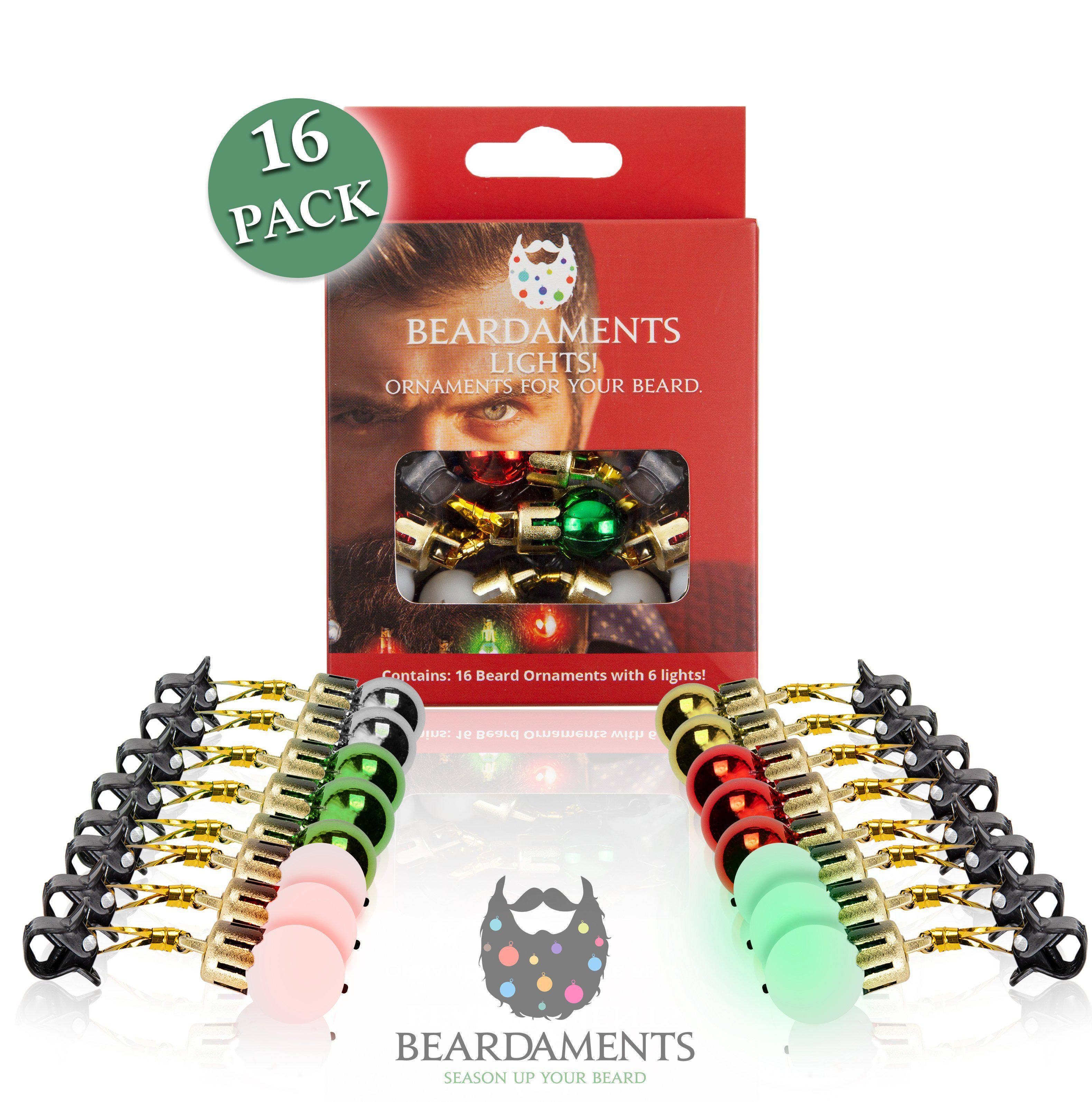 Beardaments Lights- Light Up Beard Ornaments