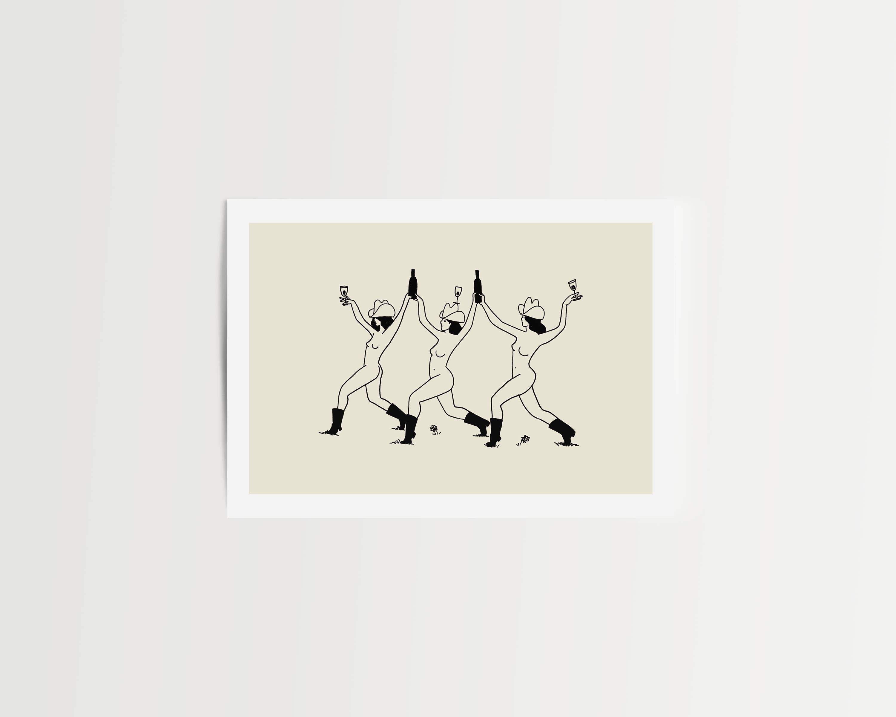 Tumbleweed Design Studio - Western Wine Vintage Art Print