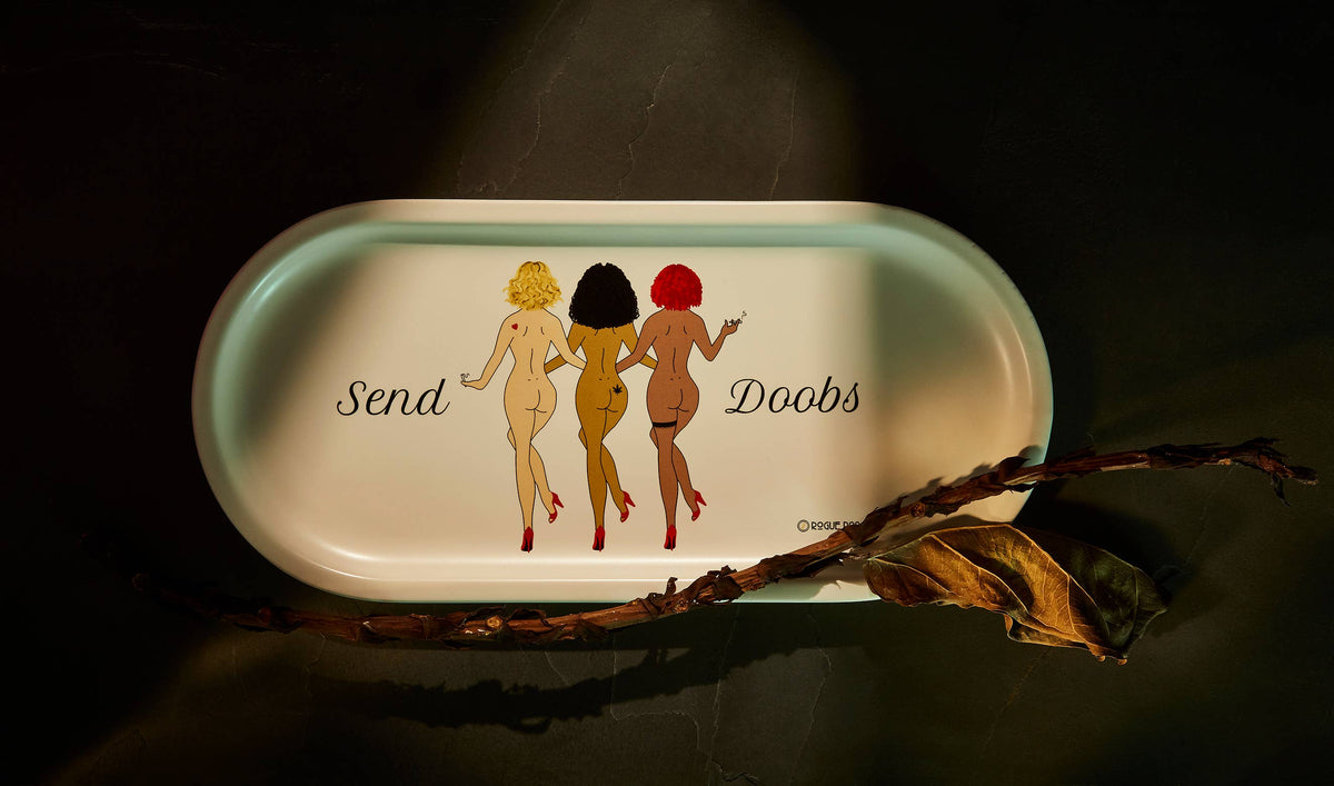 Rogue Paq - Send Doobs Decorative Catch All Porcelain Valet Tray