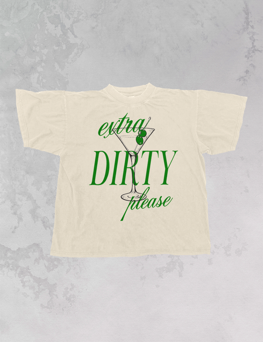 Extra Dirty Martini, Summer Oversized T-Shirt