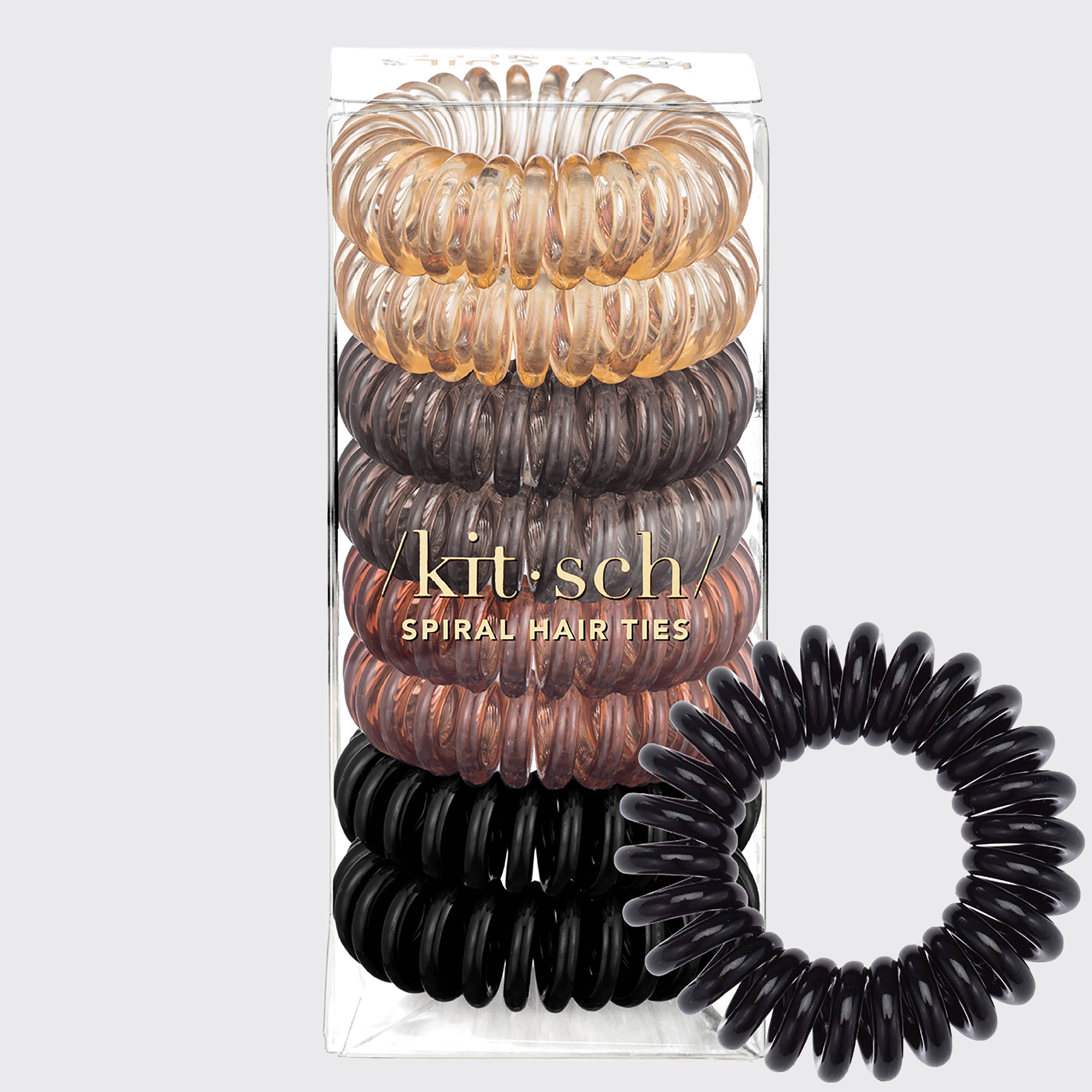 KITSCH - Spiral Hair Ties 8 Pack