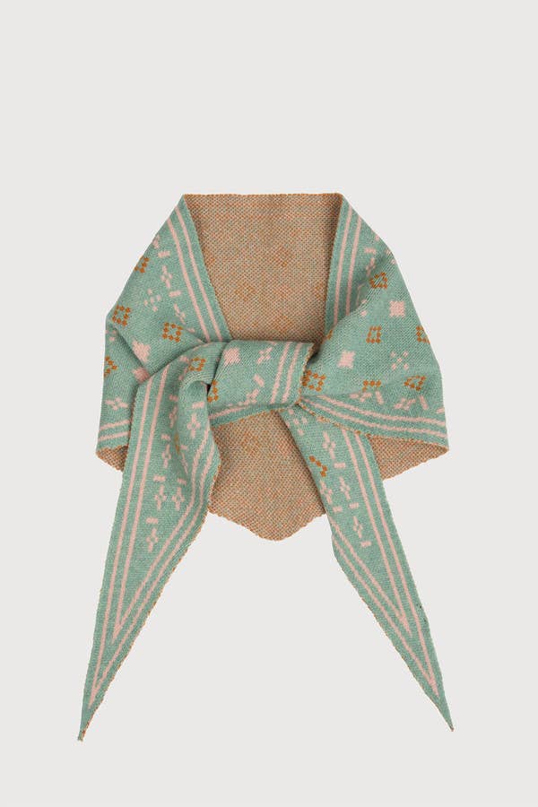 SAACHI - Foulard Knit Triangle Scarf