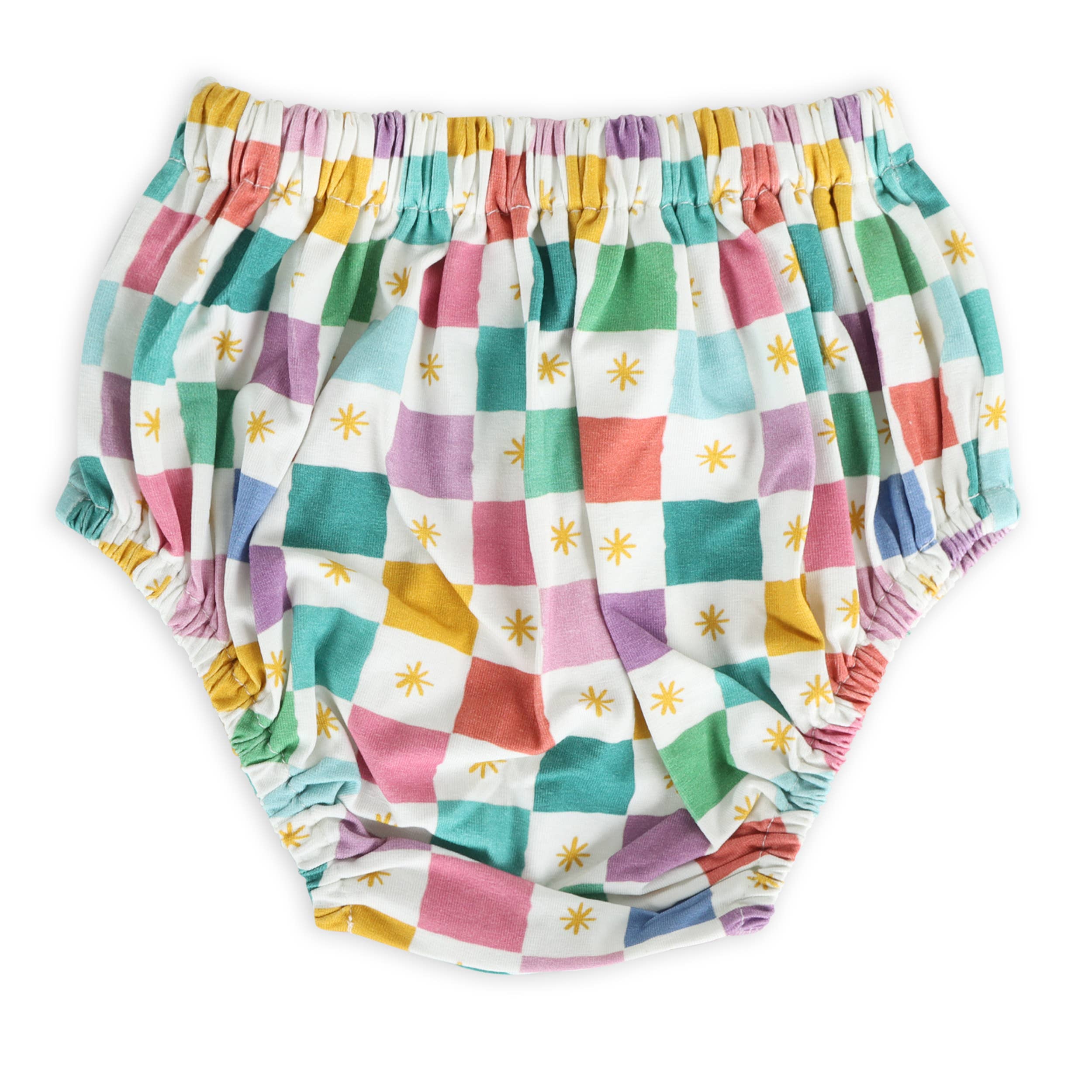 Viverano Organics - Colorful Checks Baby Dress & Bloomer (Organic Jersey)
