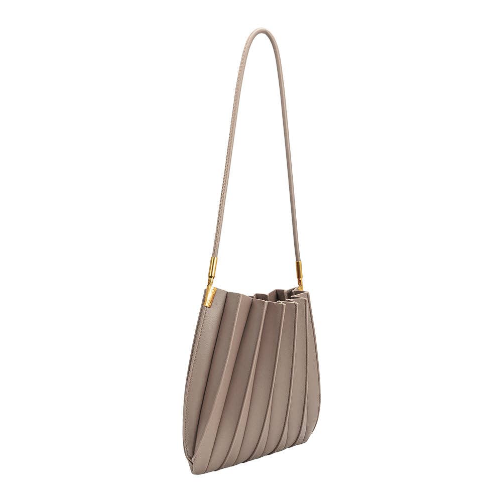 Melie Bianco - Carrie Mushroom Pleated Vegan Shoulder Bag