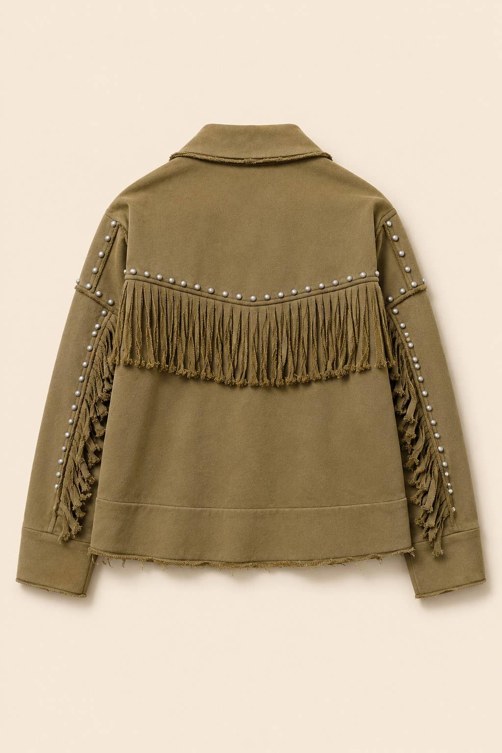 Blue B - 33625J Washed French Terry Fringe Cardigan